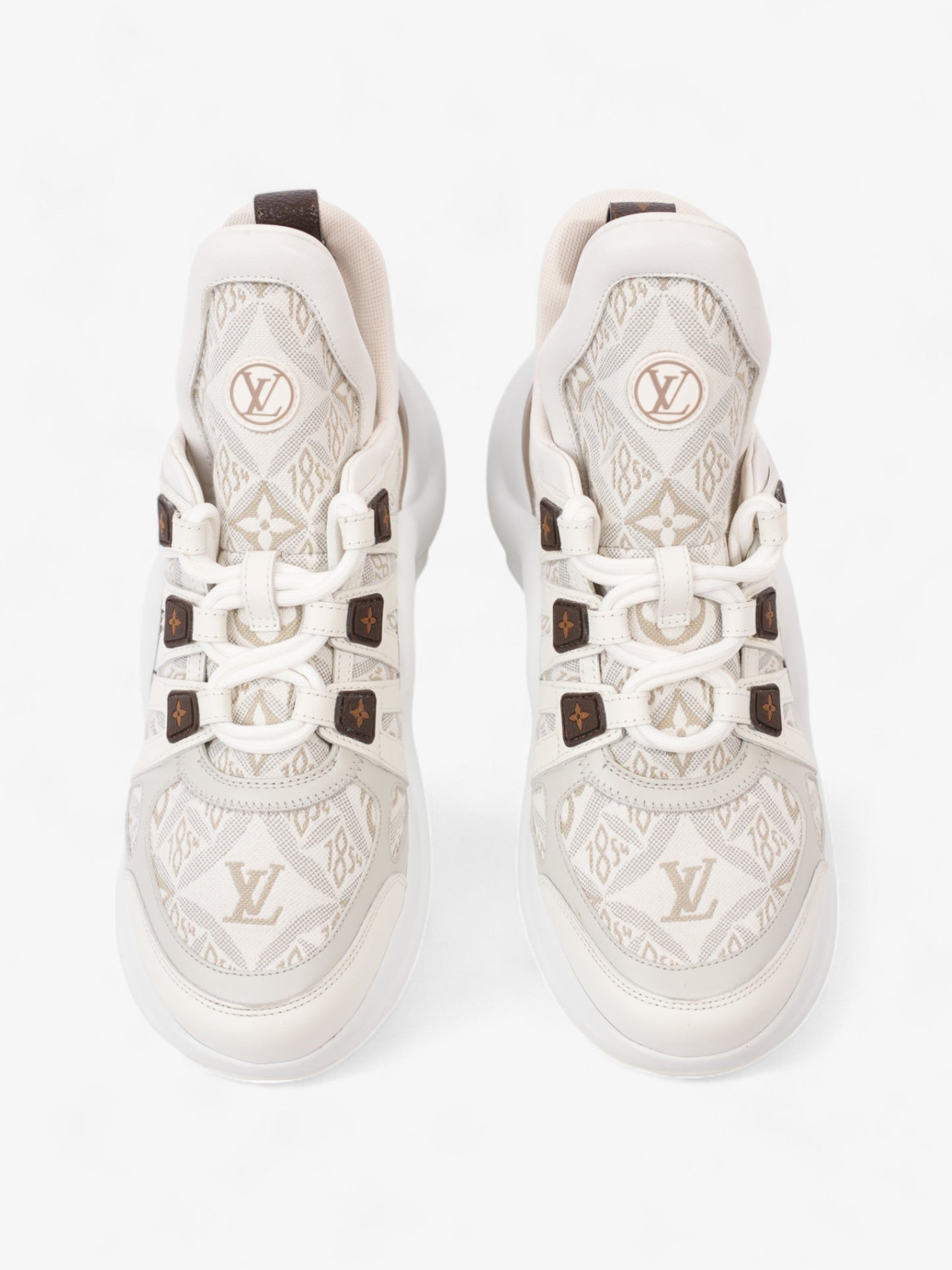 Louis Vuitton Archlight Sneakers White / Beige Canvas EU 39 UK 6