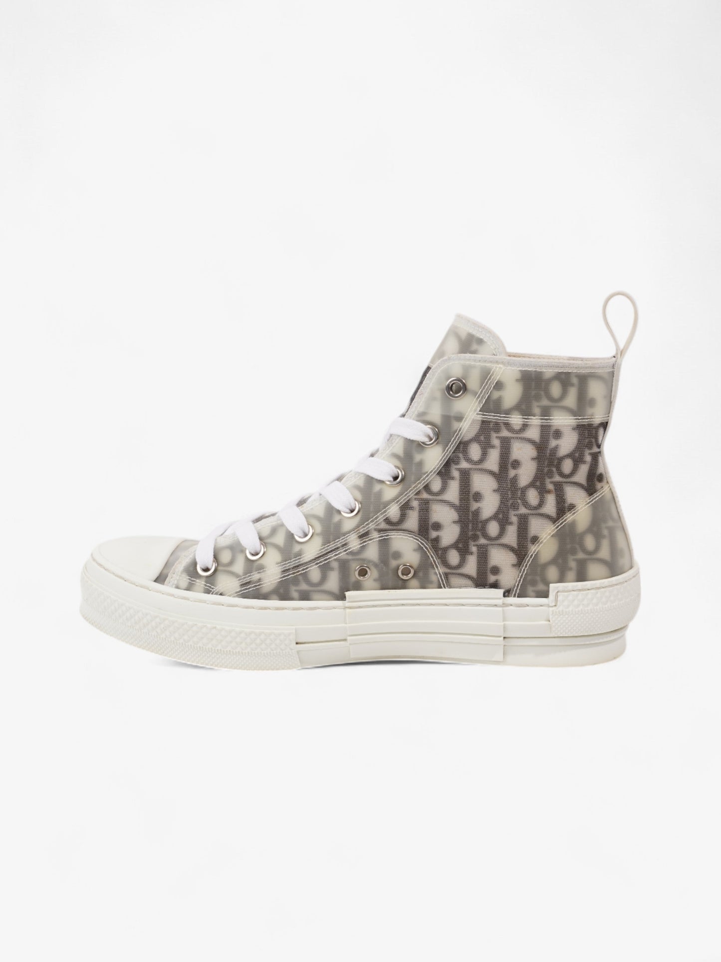Christian Dior B23 High-tops White / Grey Oblique Mesh EU 39 UK 6