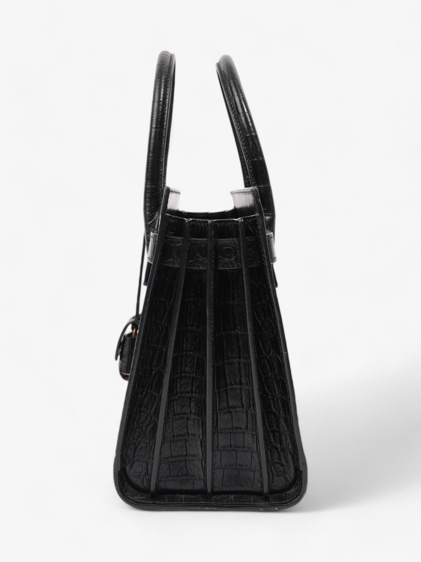 Saint Laurent Sac De Jour Black Embossed Leather Baby