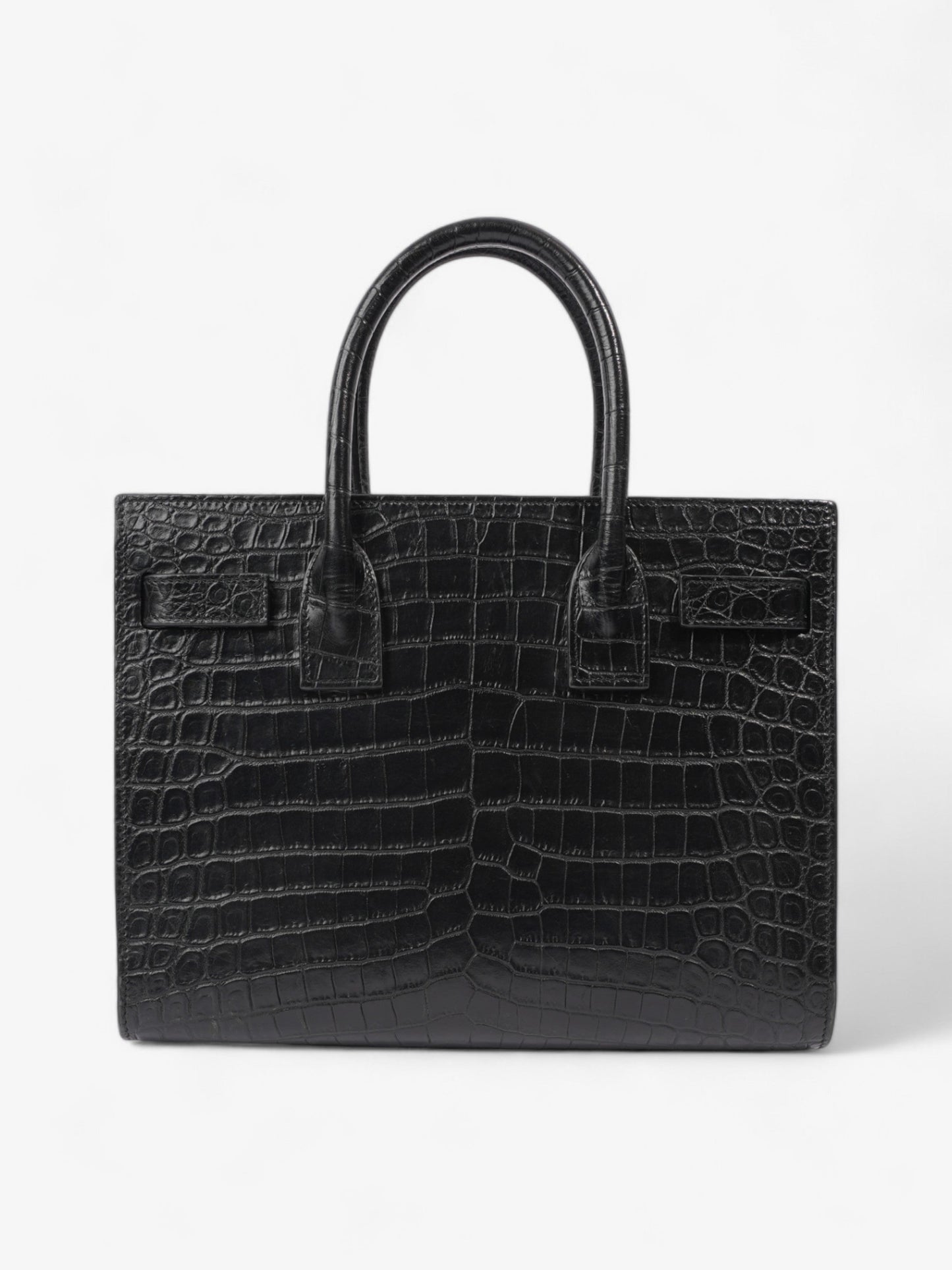 Saint Laurent Sac De Jour Black Embossed Leather Baby