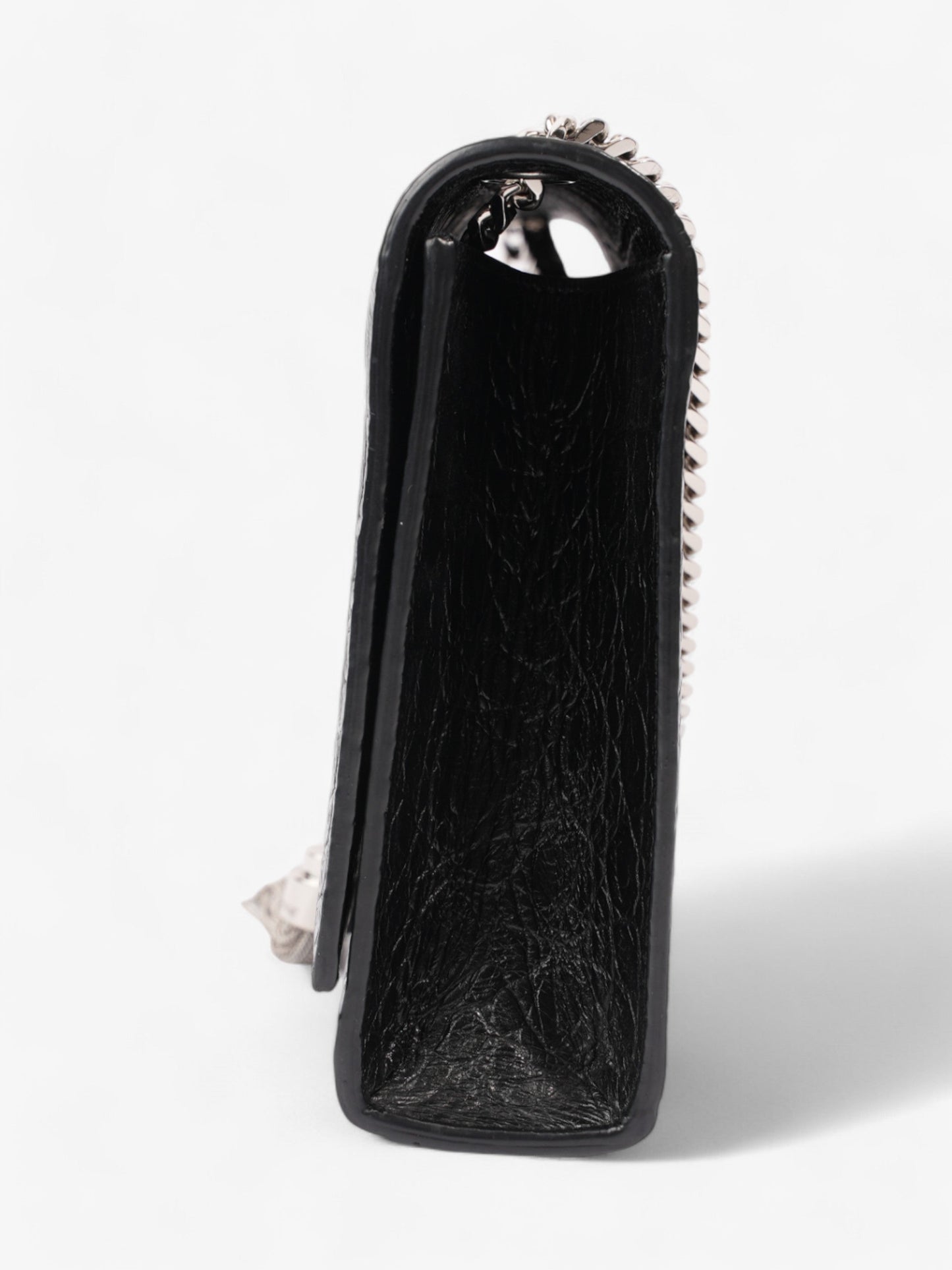 Saint Laurent Kate Tassle Bag Black Embossed Leather Medium