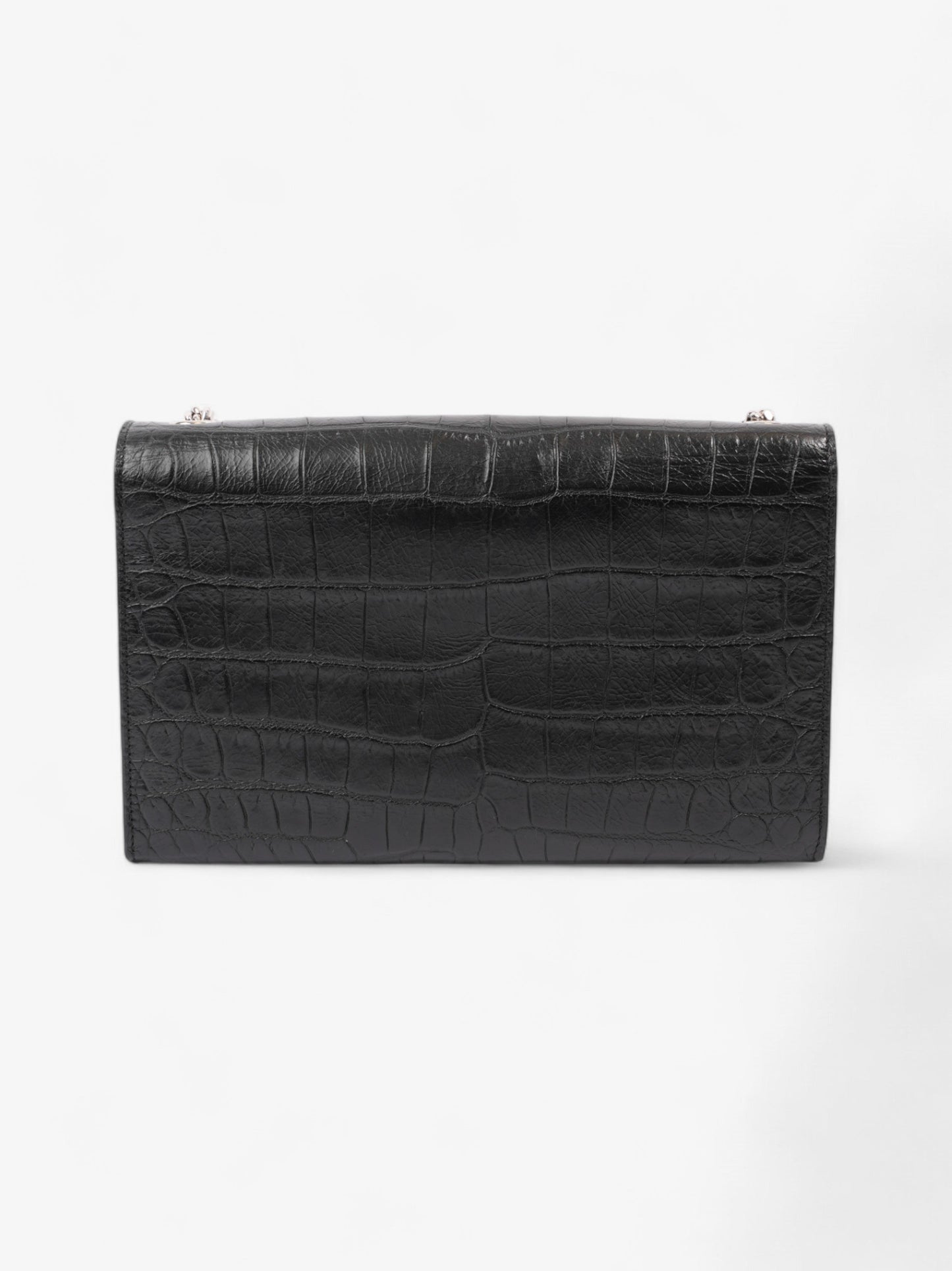 Saint Laurent Kate Tassle Bag Black Embossed Leather Medium