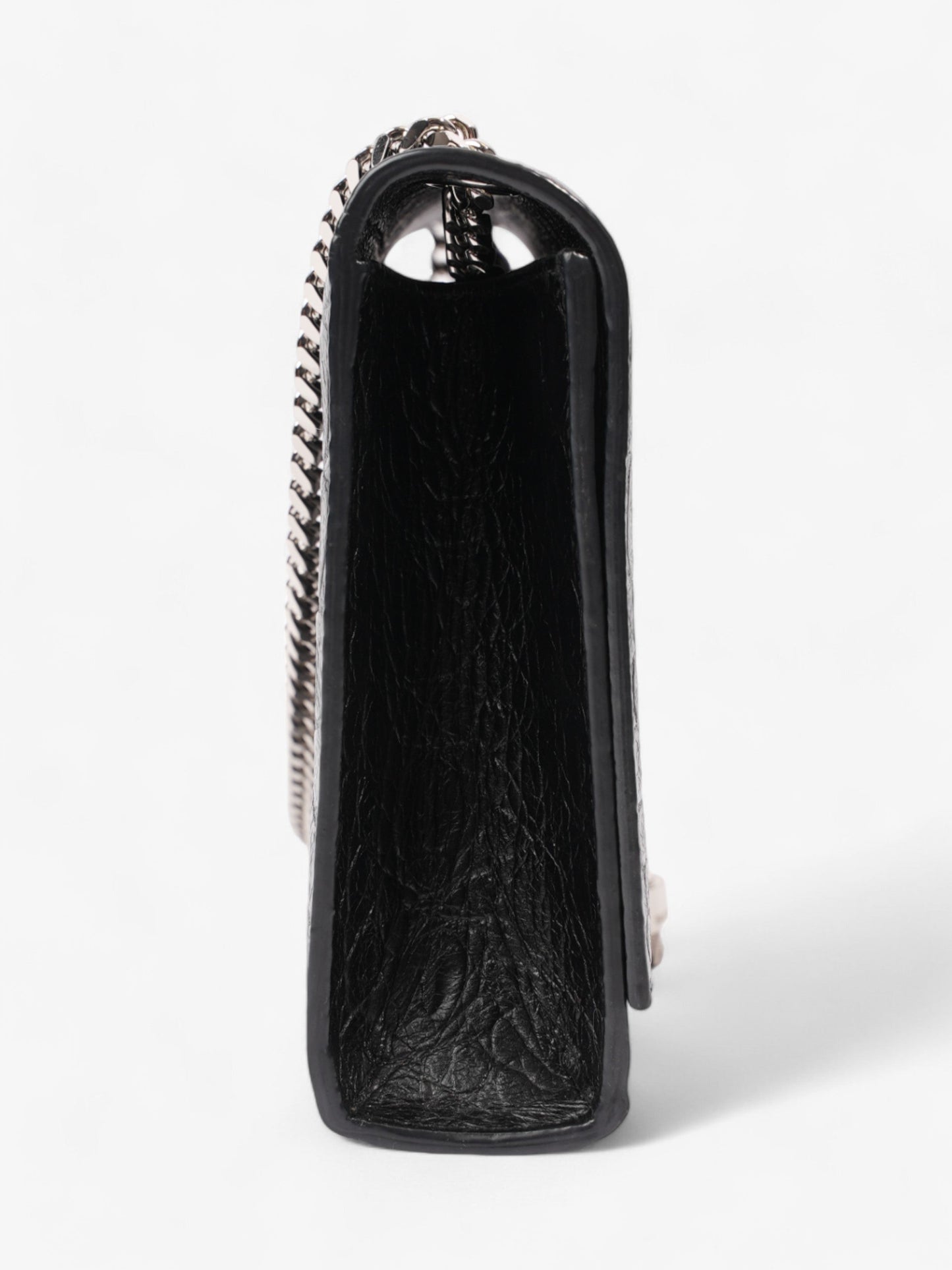 Saint Laurent Kate Tassle Bag Black Embossed Leather Medium