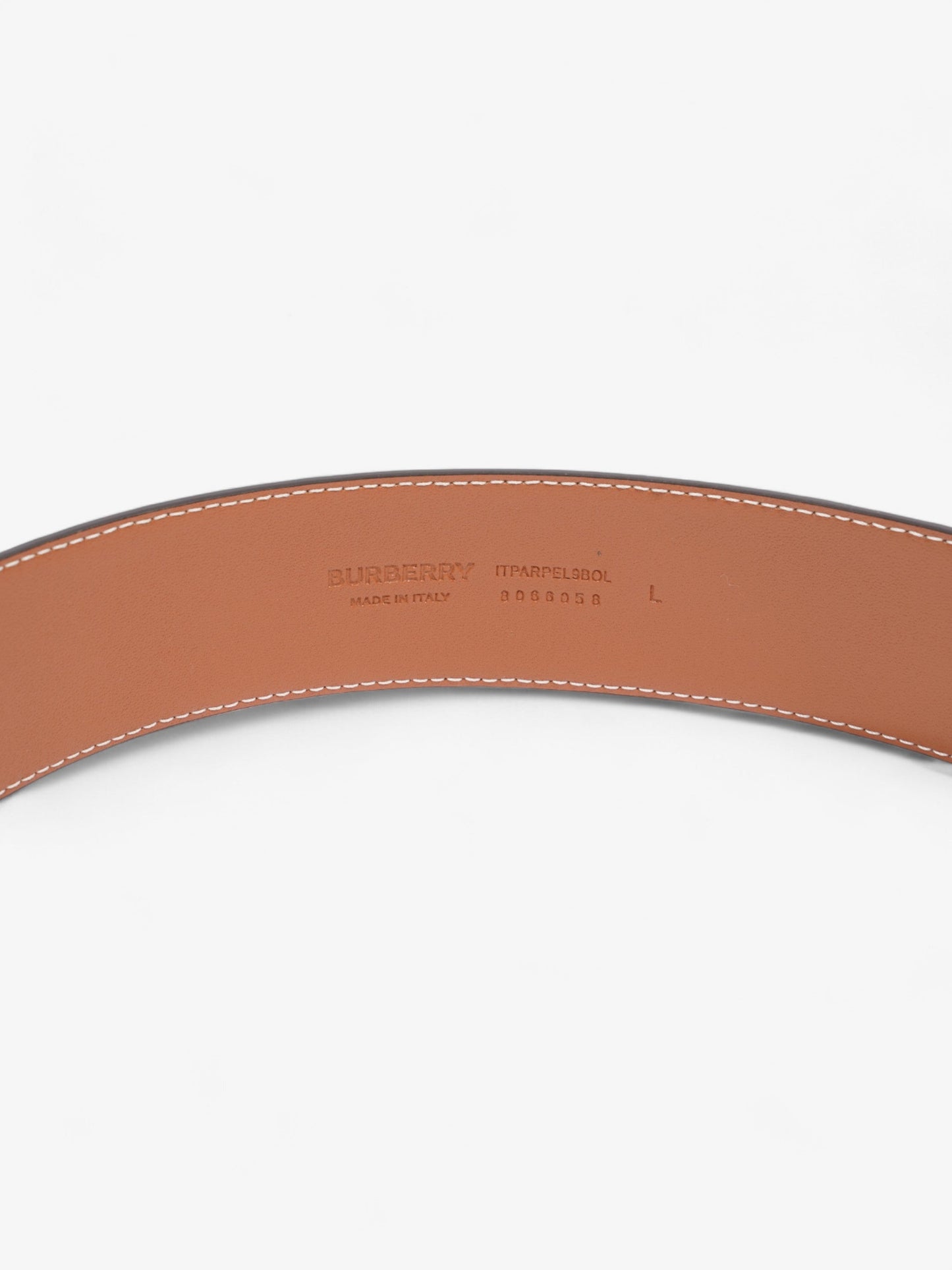 Burberry Check Belt Archive Beige / Gold Canvas Large - 124cm