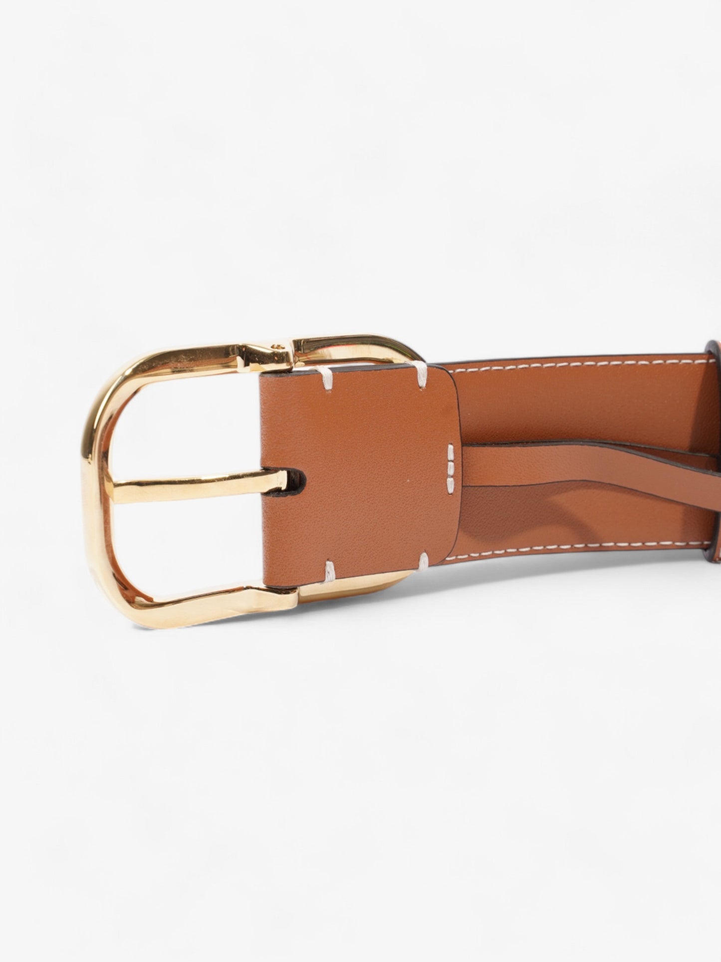 Burberry Check Belt Archive Beige / Gold Canvas Large - 124cm