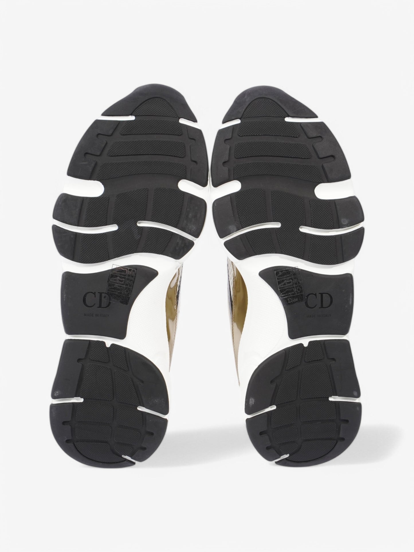 Christian Dior B22 Sneakers White / Gold / Black Mesh EU 42 UK 8