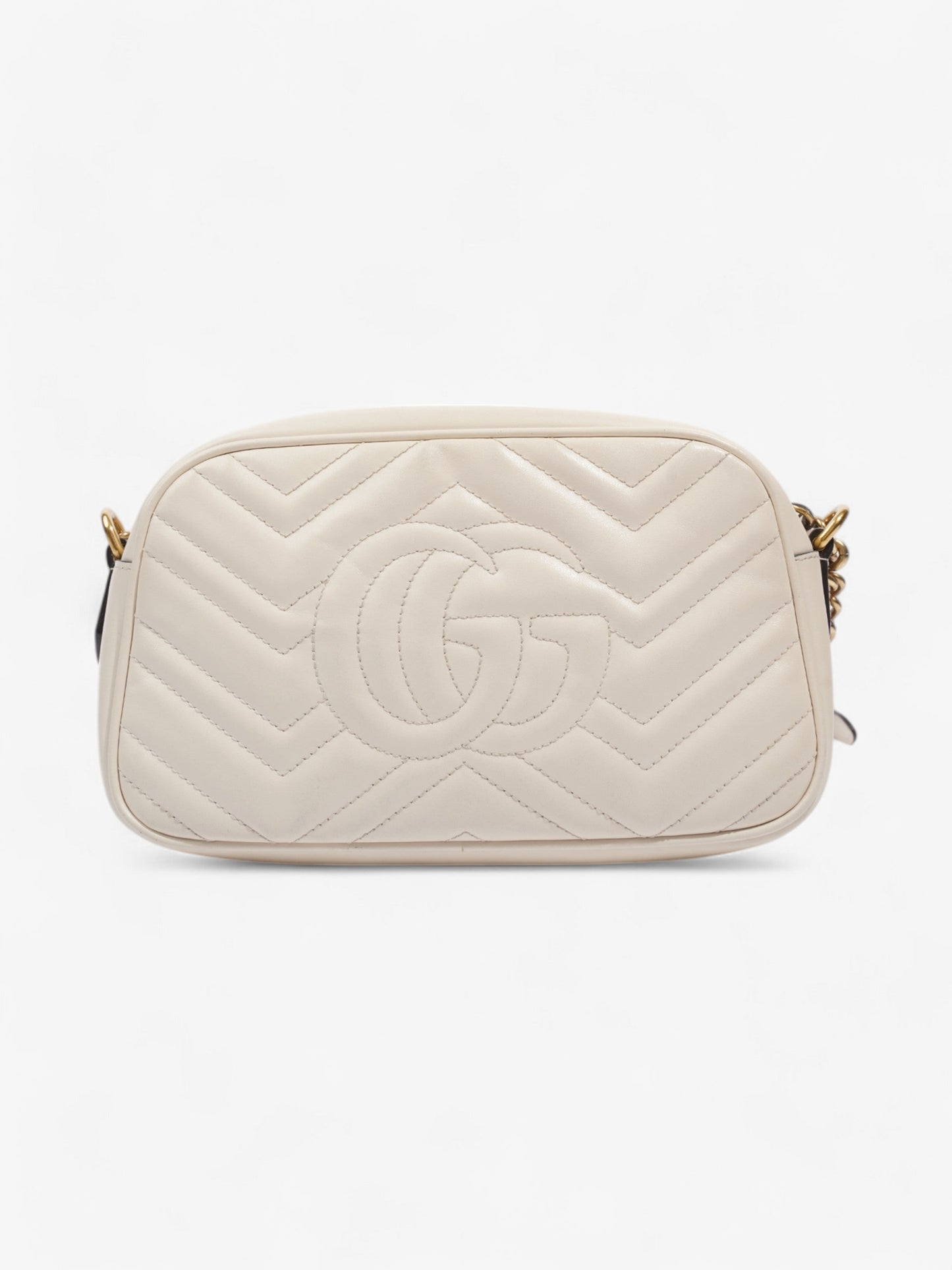 Gucci GG Marmont White Matelasse Leather Small