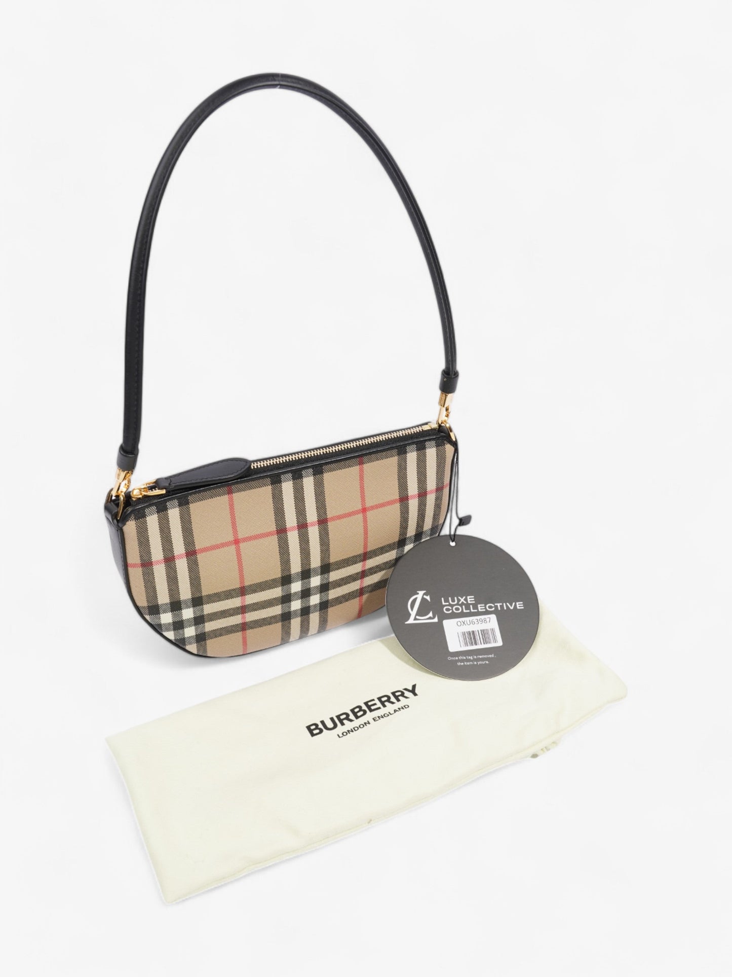 Burberry Olympia House Check / Black Canvas