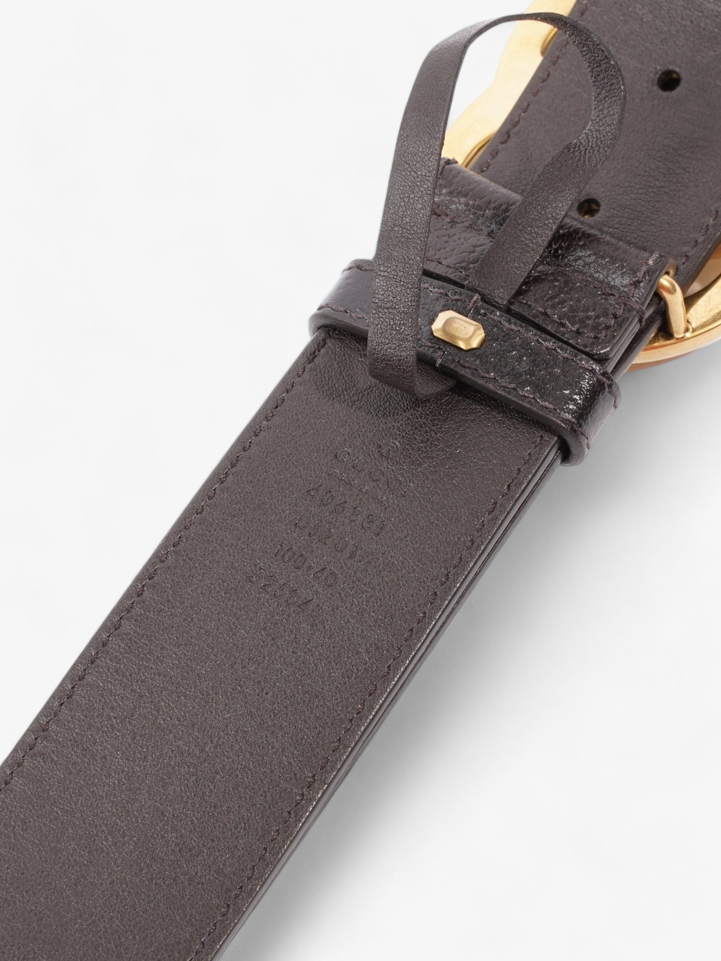 Gucci Reversible Double G Buckle Belt Black/Brown / Gold Leather 100cm 40"