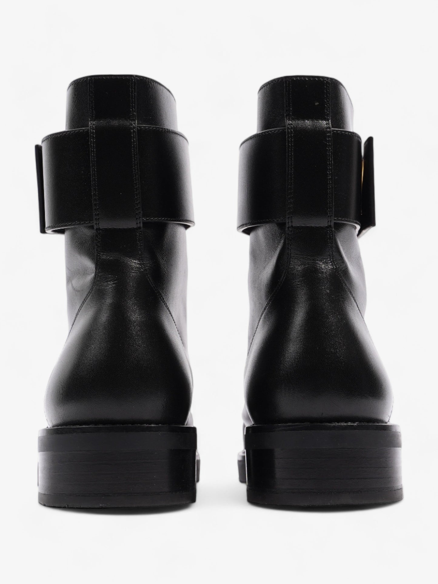 Louis Vuitton Wonderland Lace Up Boots Black Leather UK 40.5 UK 7.5