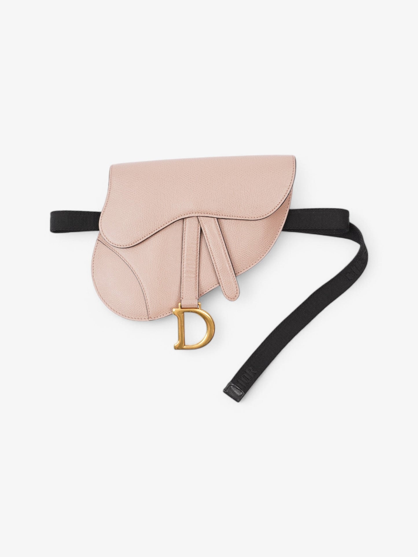 Christian Dior Saddle Belt Bag Rose Beige Calfskin Leather