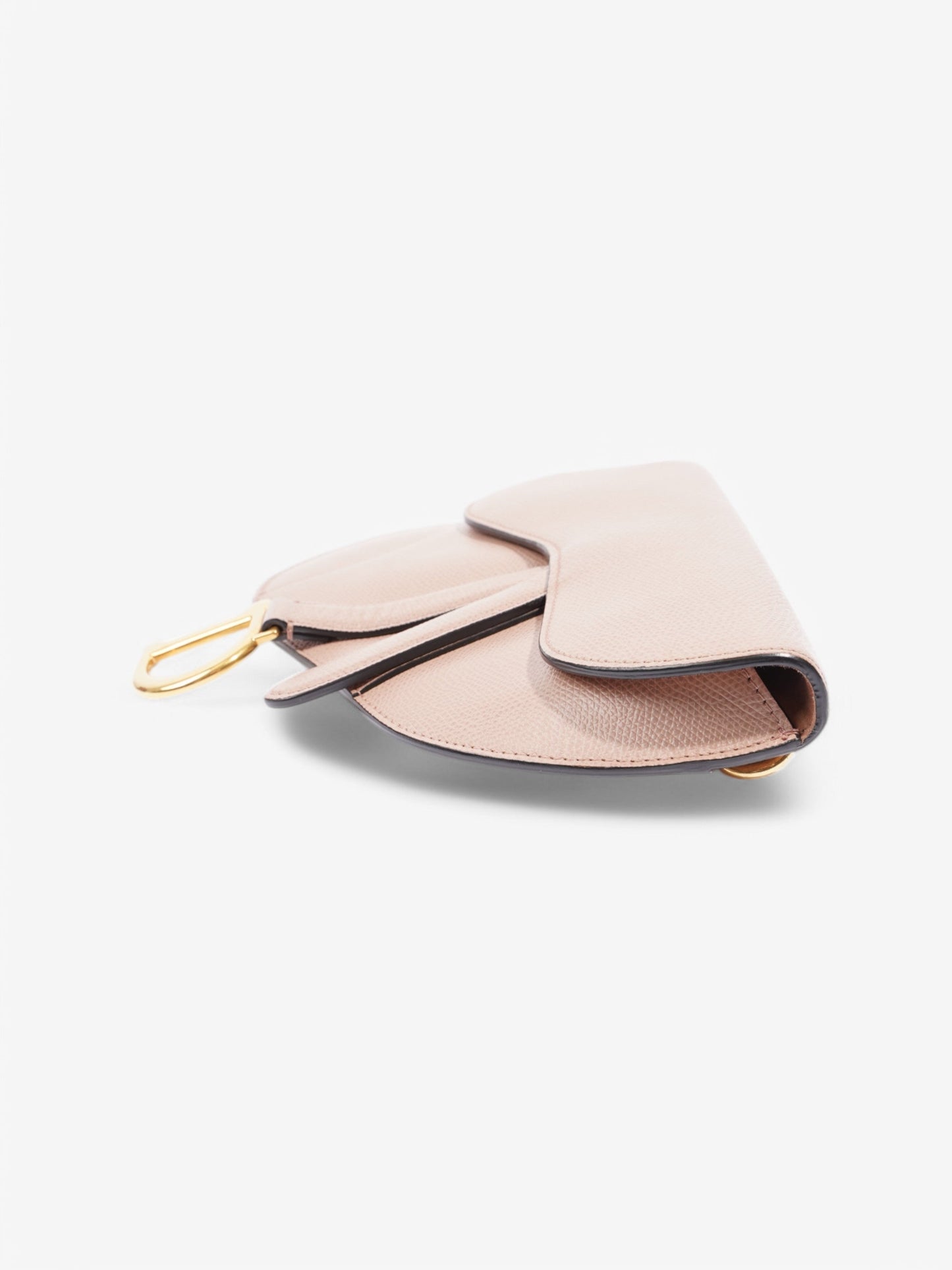 Christian Dior Saddle Belt Bag Rose Beige Calfskin Leather