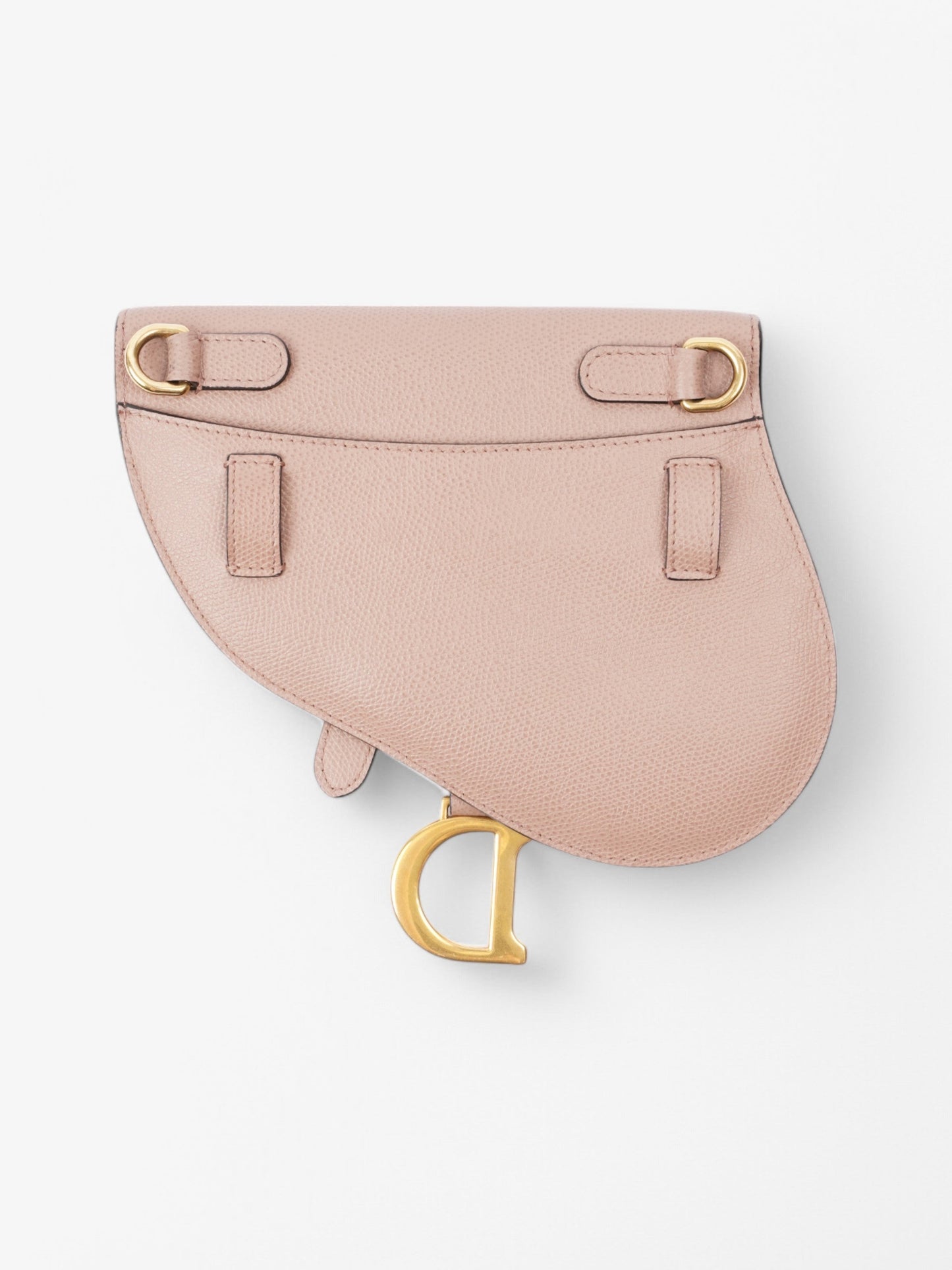 Christian Dior Saddle Belt Bag Rose Beige Calfskin Leather