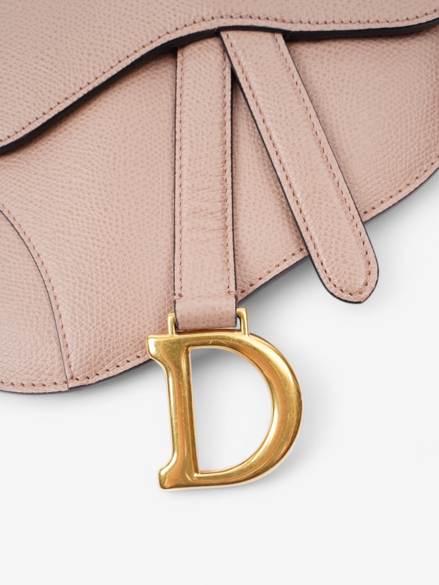 Christian Dior Saddle Belt Bag Rose Beige Calfskin Leather