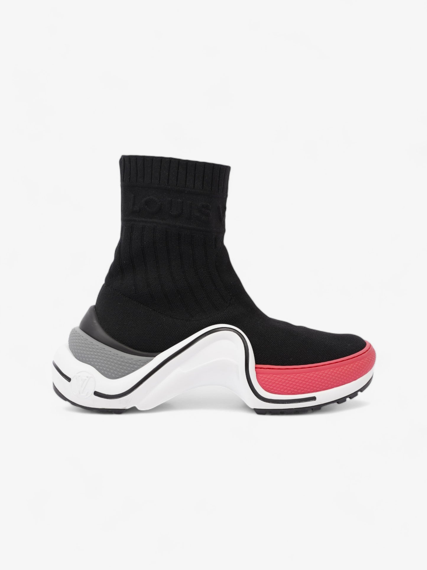 Louis Vuitton Archlight Sock Black / Red Technical Fabric EU 37 UK 4