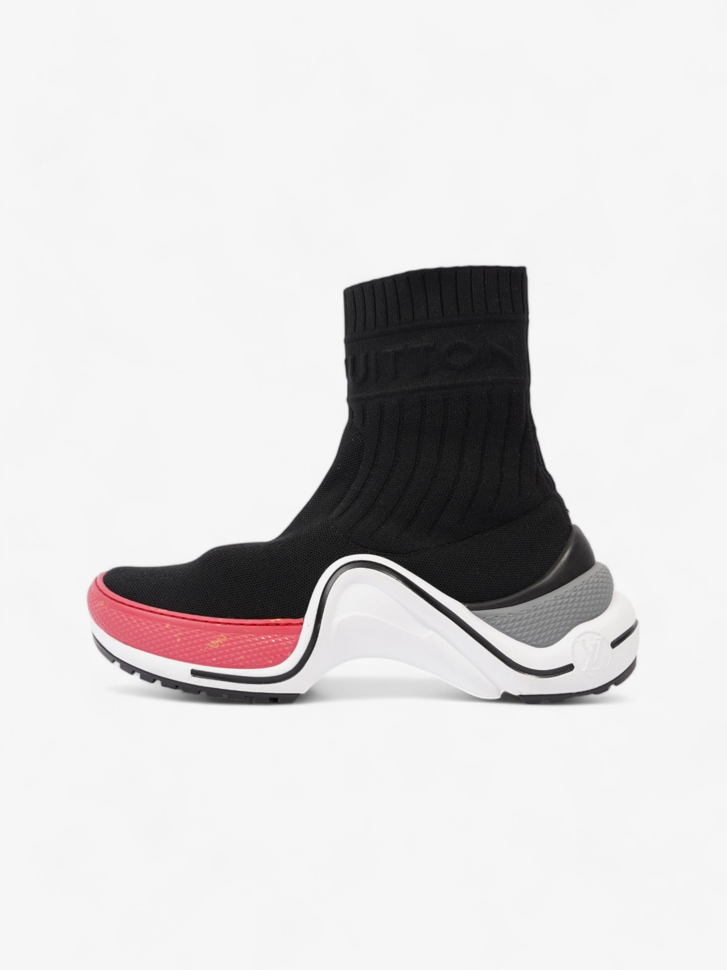 Louis Vuitton Archlight Sock Black / Red Technical Fabric EU 37 UK 4