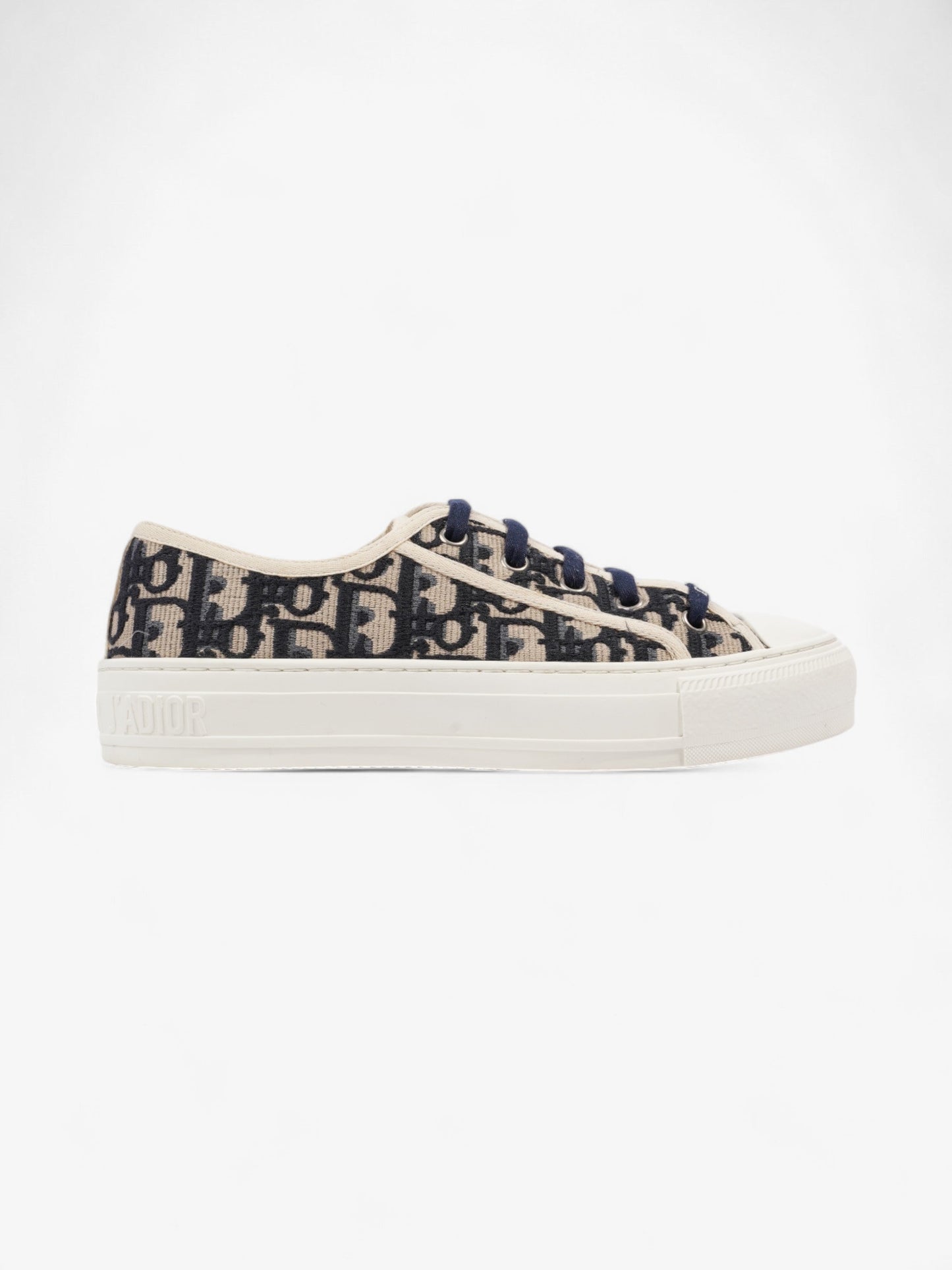 Christian Dior Walk'n'Dior Sneaker Beige / Navy / White Canvas EU 36.5 UK 3.5