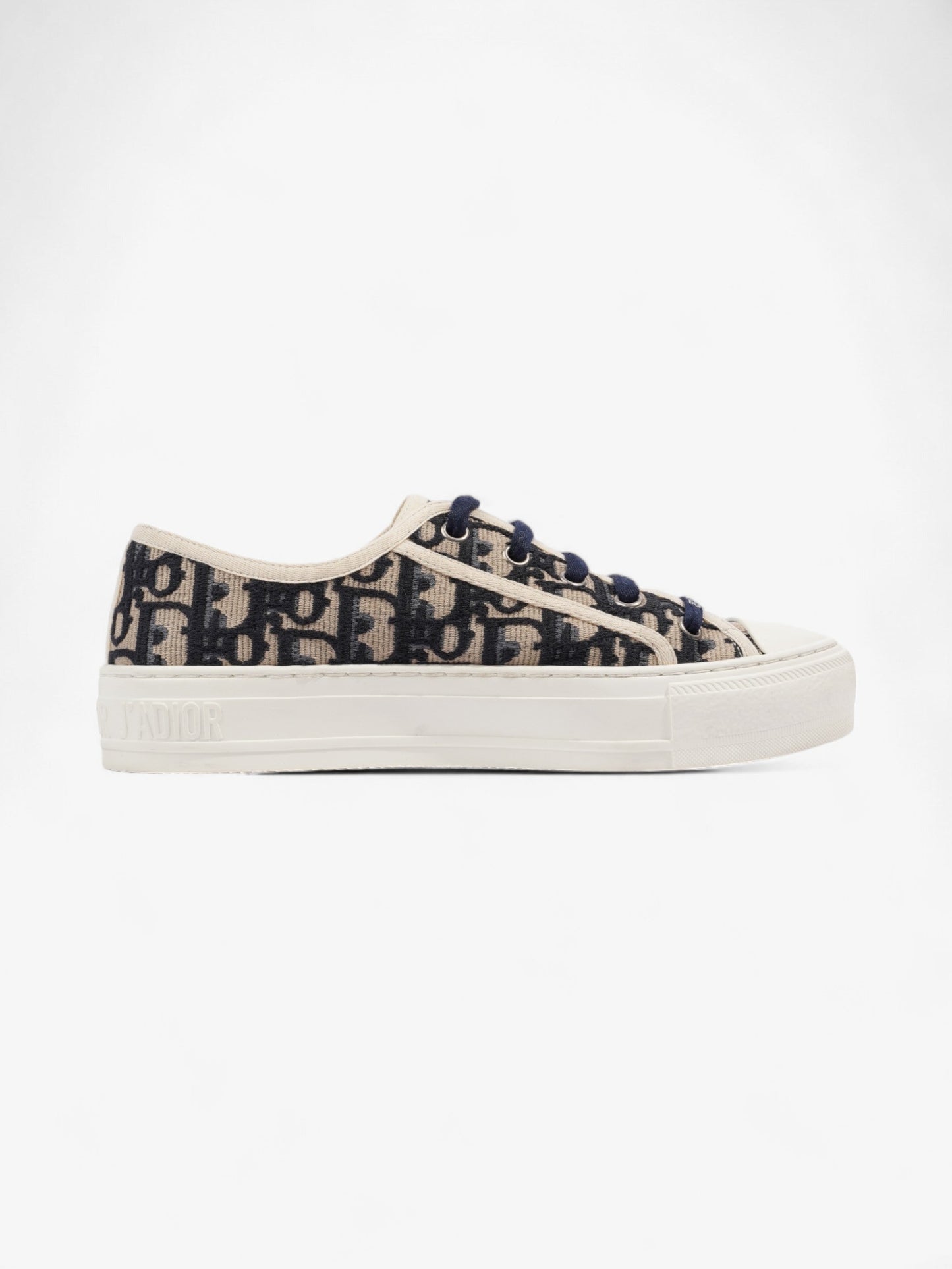 Christian Dior Walk'n'Dior Sneaker Beige / Navy / White Canvas EU 36.5 UK 3.5