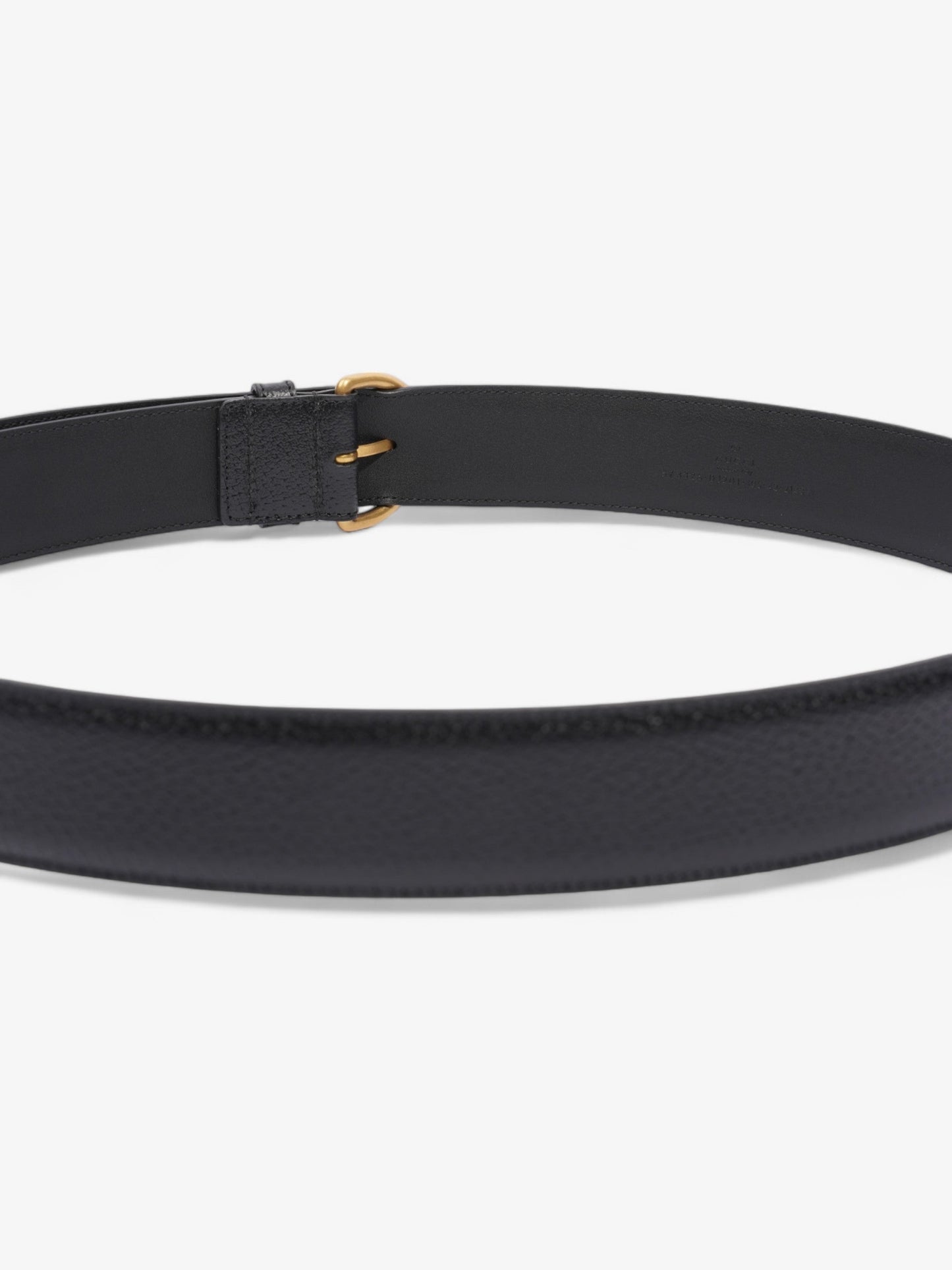 Gucci Buckle Belt Black Leather 105cm 42"
