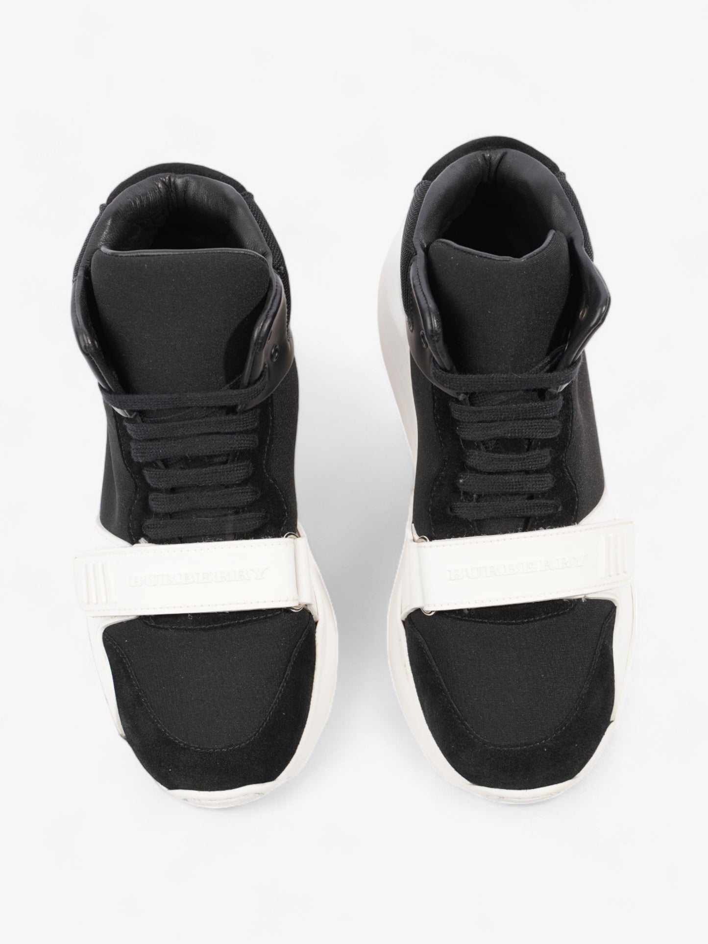 Burberry Regis High-top Sneaker Black / White Suede EU 40 UK 6