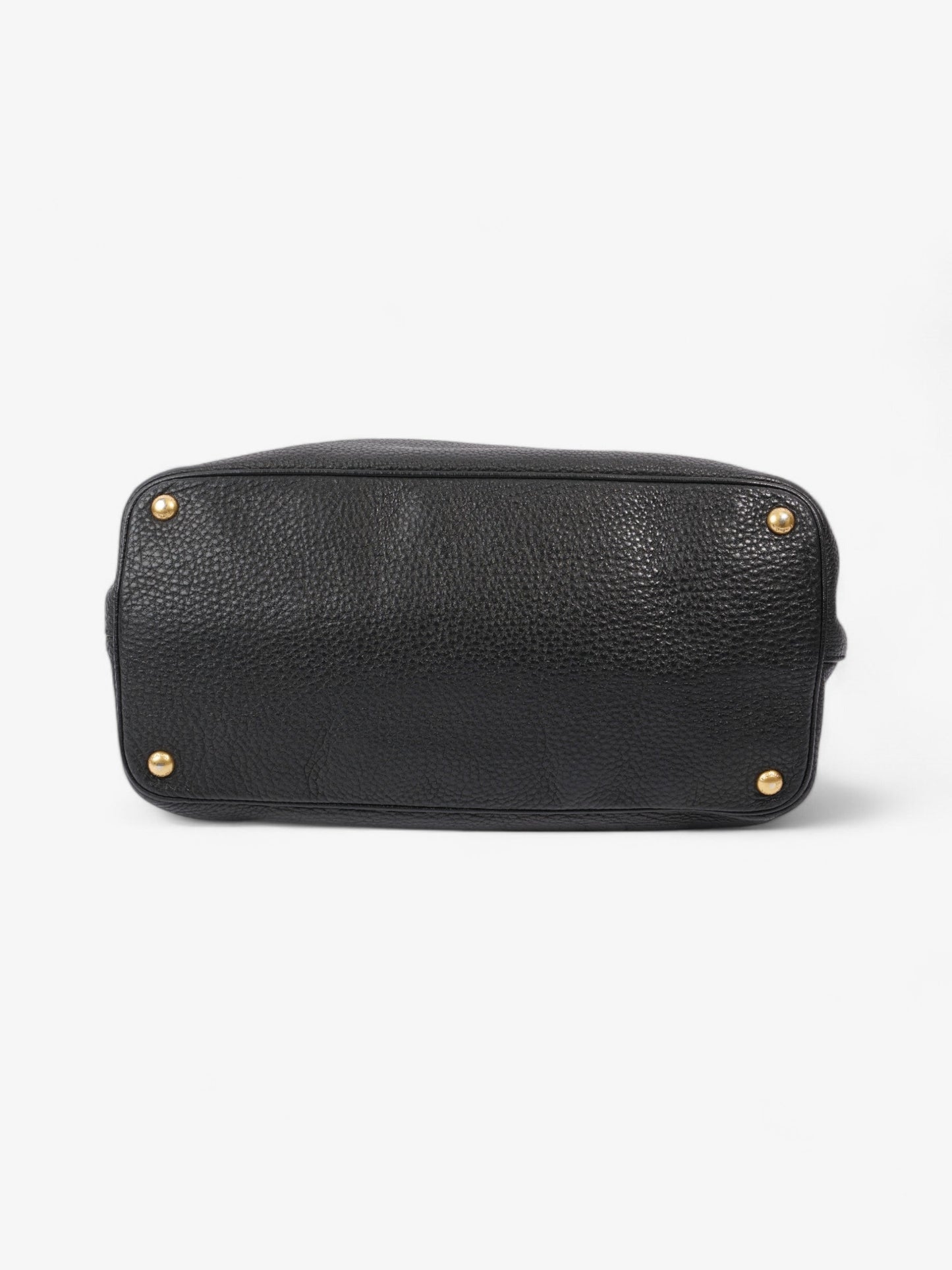 Prada Daino Tote Black Calfskin Leather