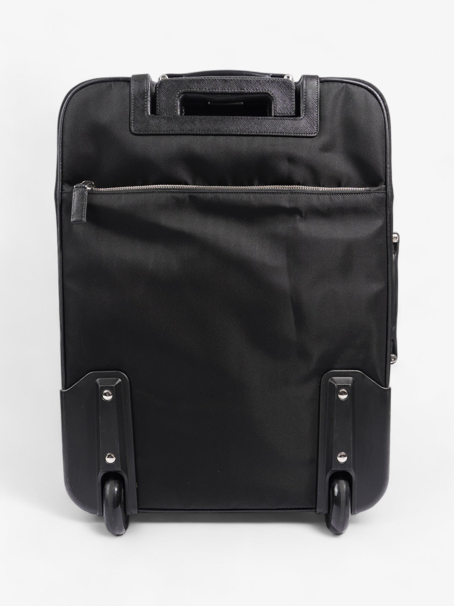 Prada Carry On Trolley Suitcase Black Re Nylon