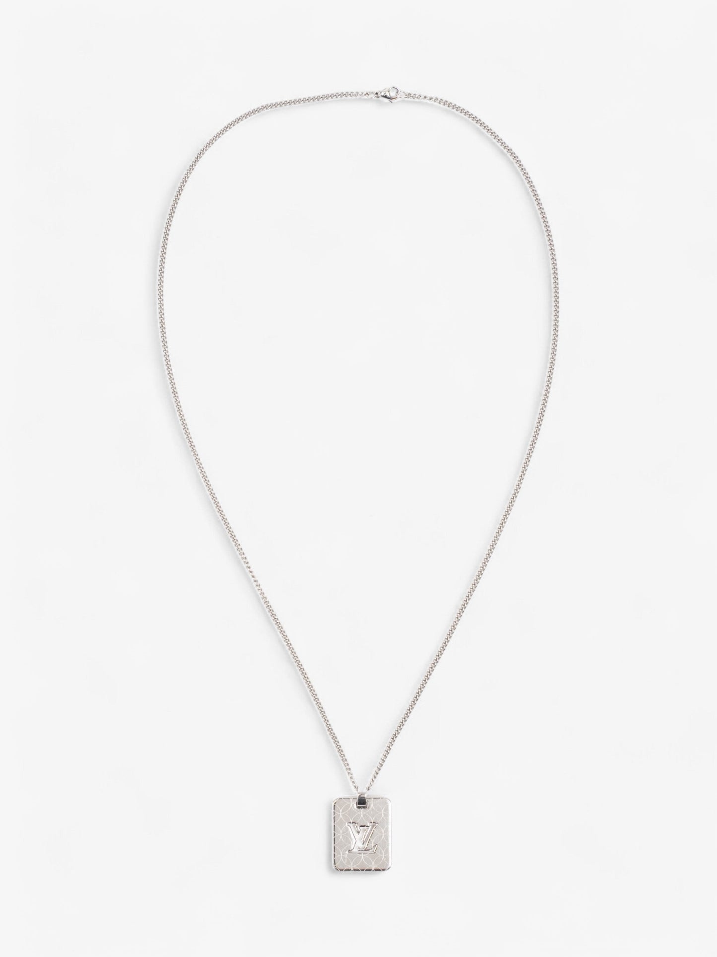Louis Vuitton Champs Elysses Necklace Silver Stainless Steel