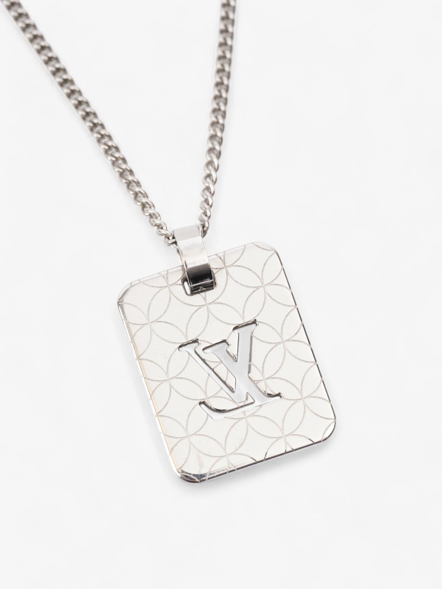 Louis Vuitton Champs Elysses Necklace Silver Stainless Steel