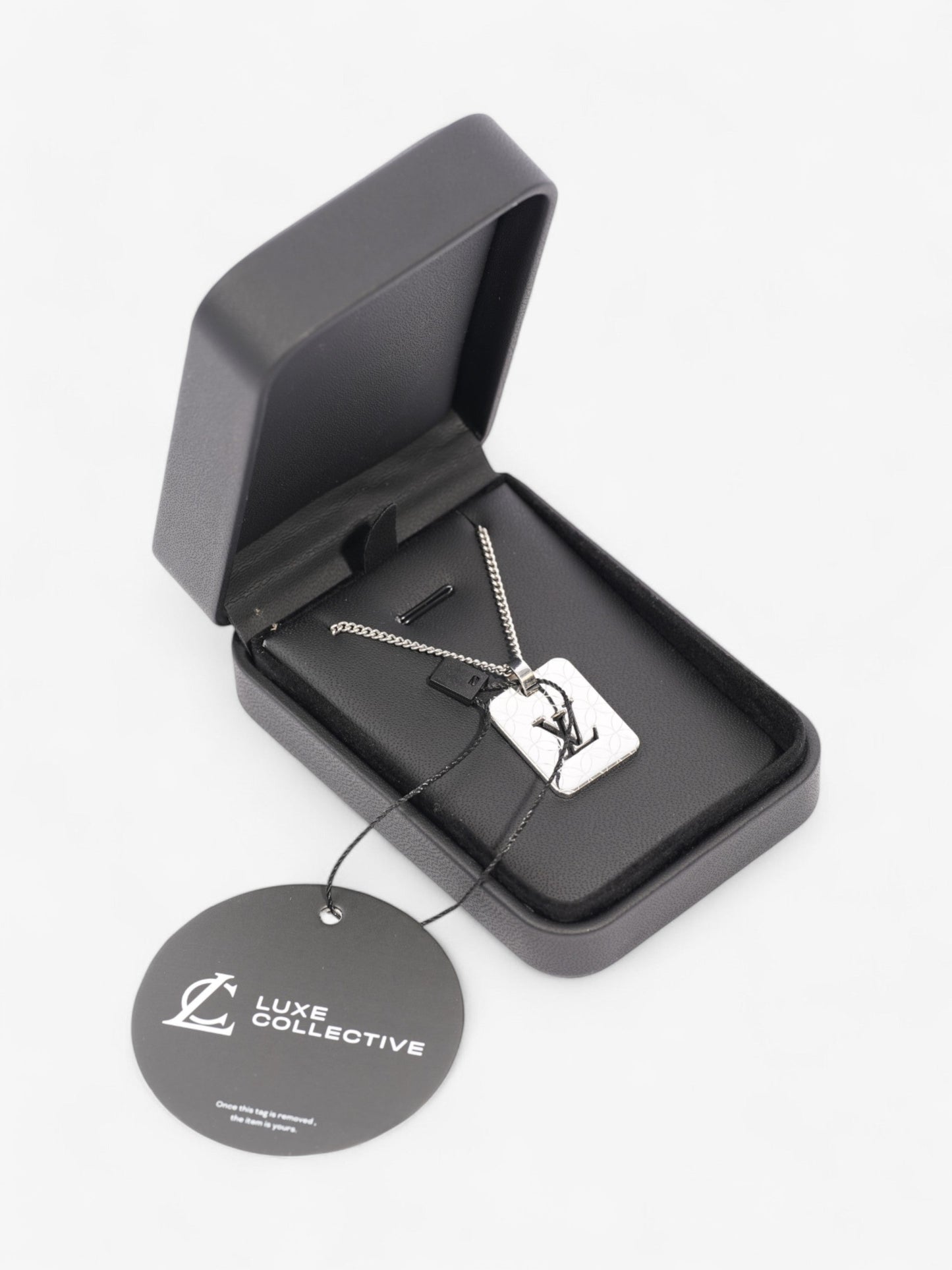 Louis Vuitton Champs Elysses Necklace Silver Stainless Steel