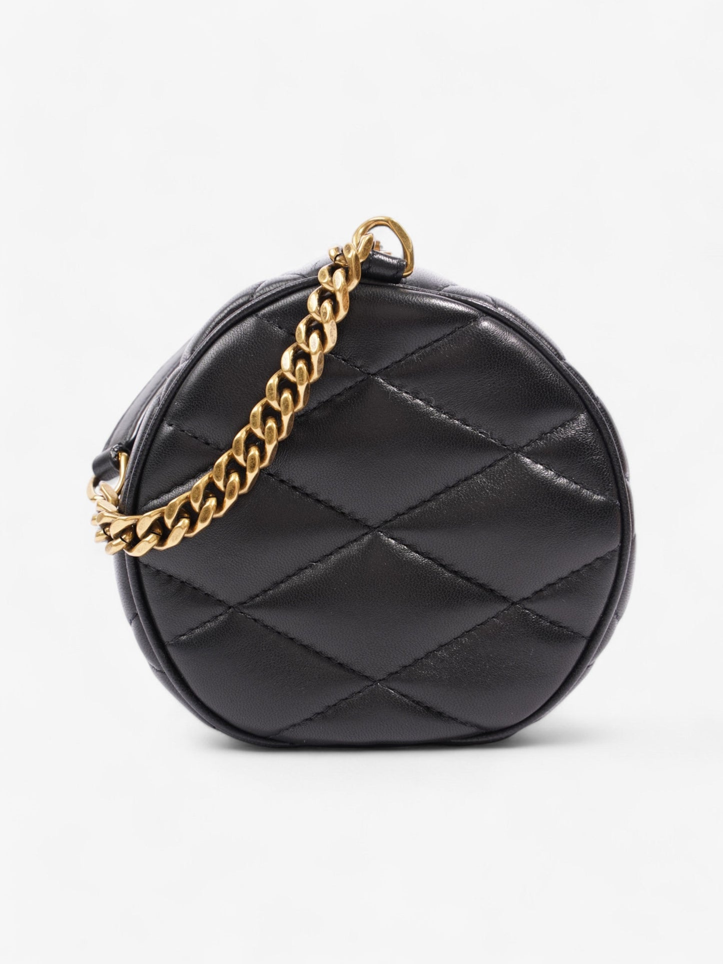 Saint Laurent Sade Tube Bag Black Lambskin Leather Small