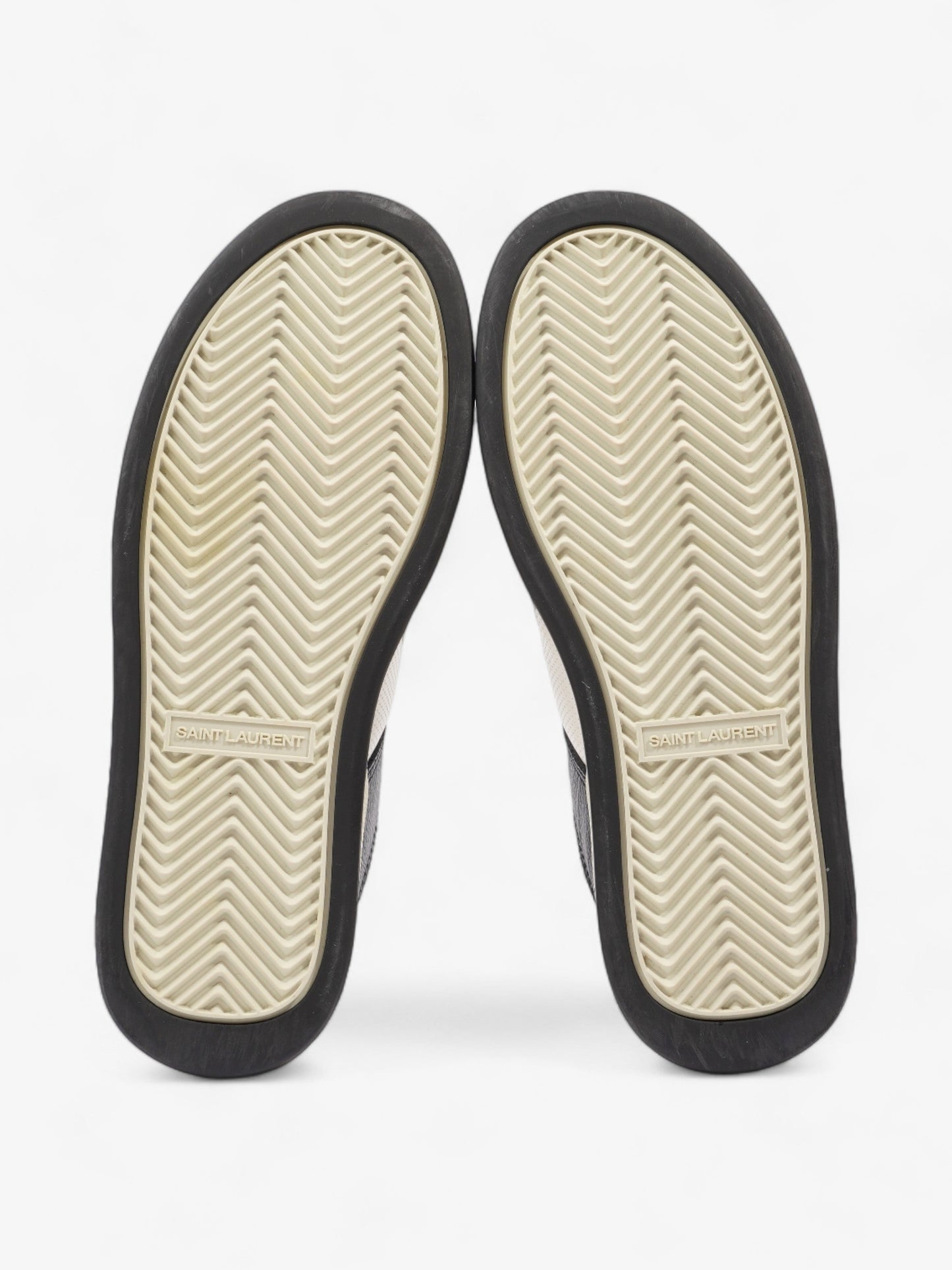 Saint Laurent SL61 Low Sneakers Black / White Leather EU 38 UK 5
