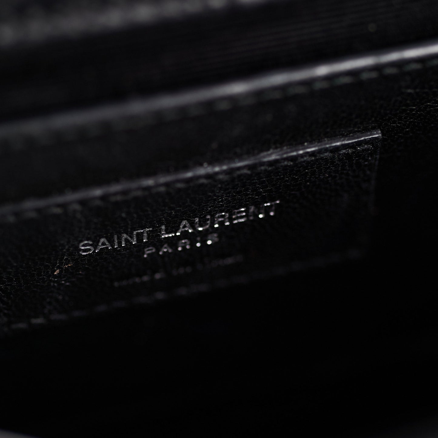 Saint Laurent Medium Black Croc Kate Crossbody Bag