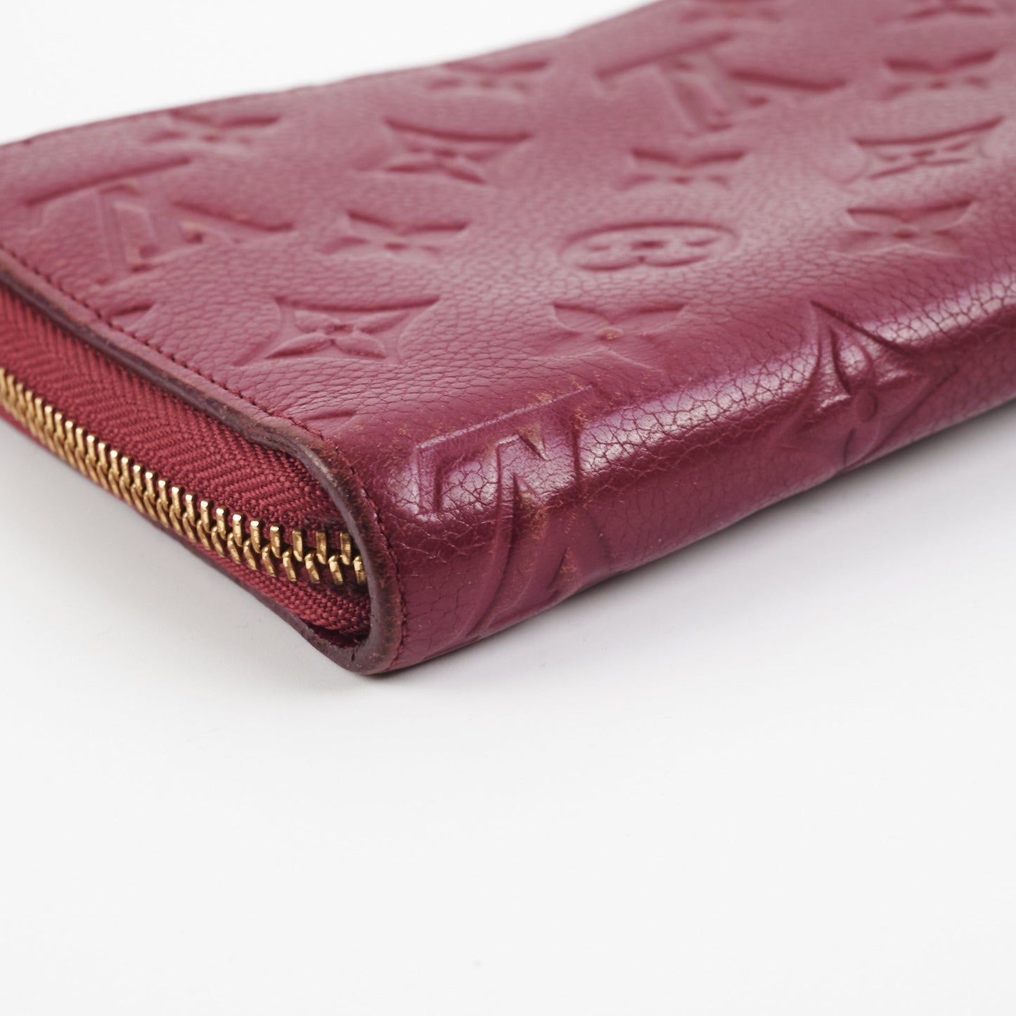 Louis Vuitton Long Wallet Burgundy Empreinte Leather