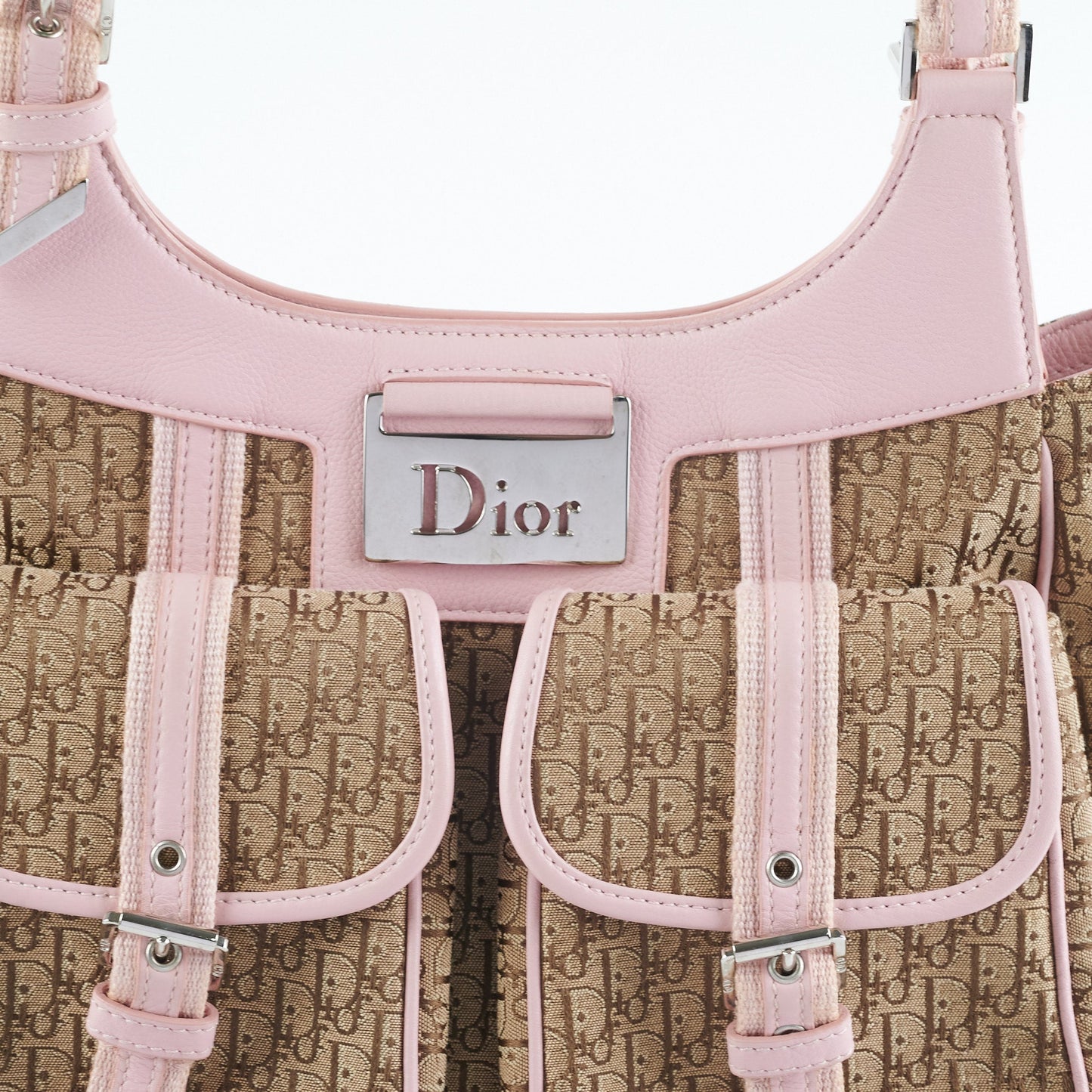 Dior Trotter Diorissimo Brown/Pink Shoulder Bag