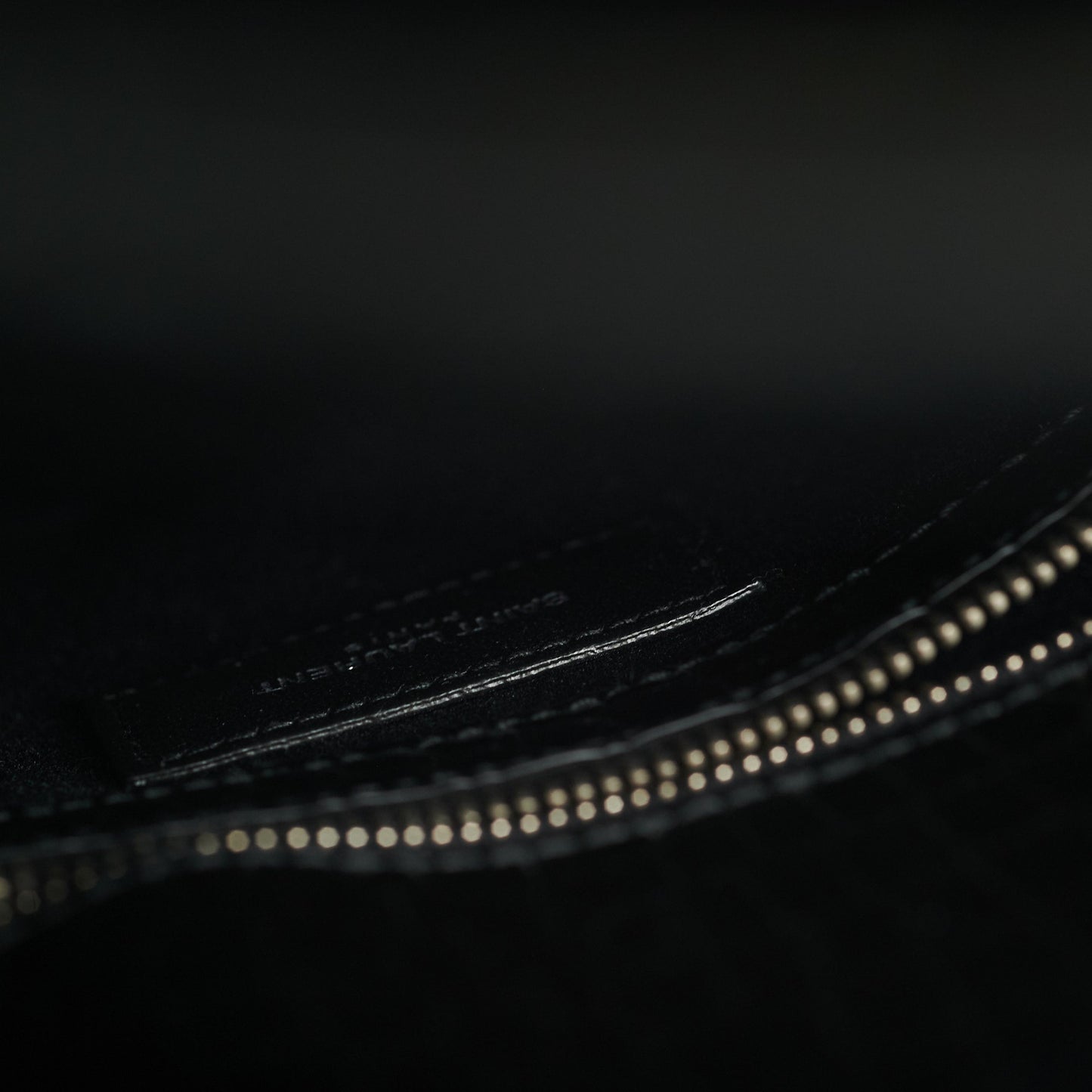 Saint Laurent Manhattan Shopper Embossed Croc Tote Black