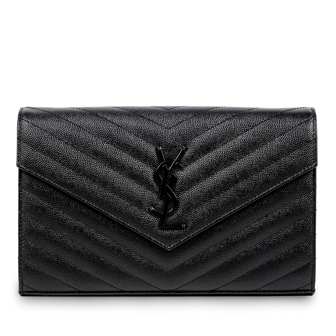 Saint Laurent Monogram Envelope Wallet on Chain