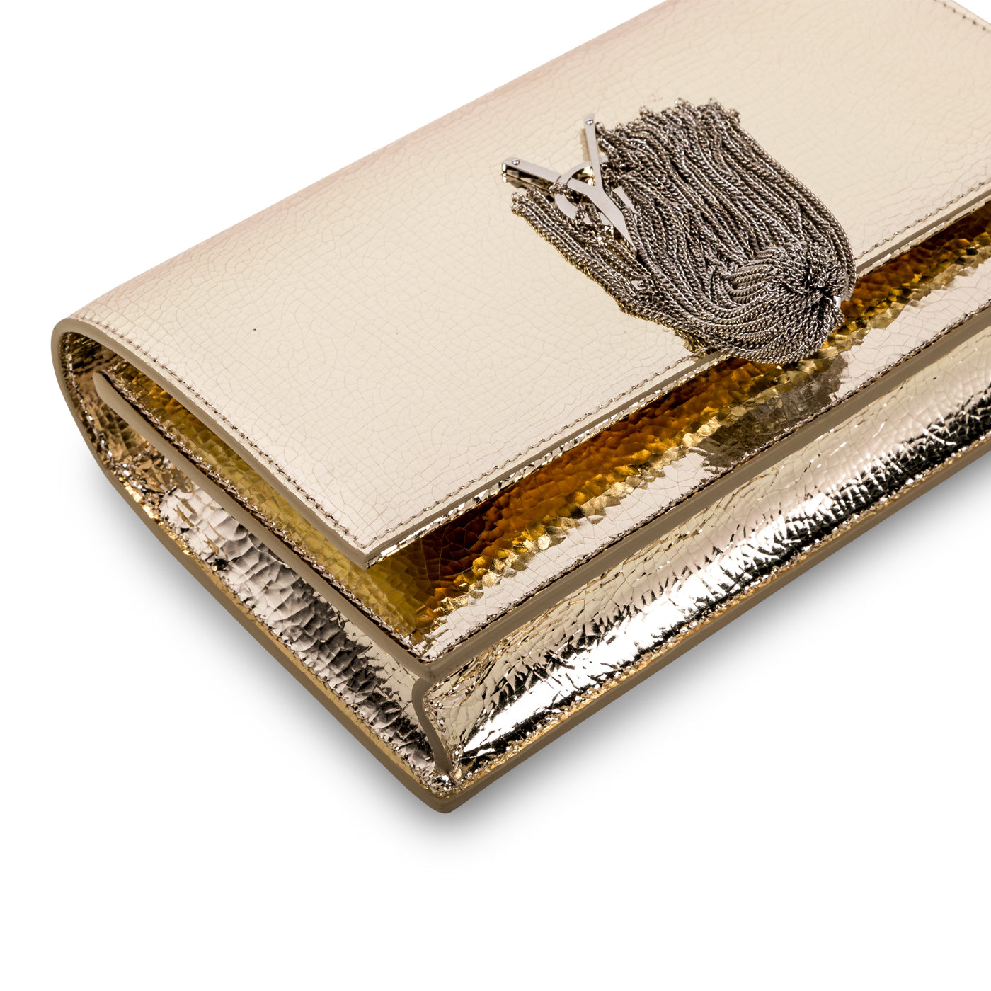 Saint Laurent Metallic Kate Tassel Bag