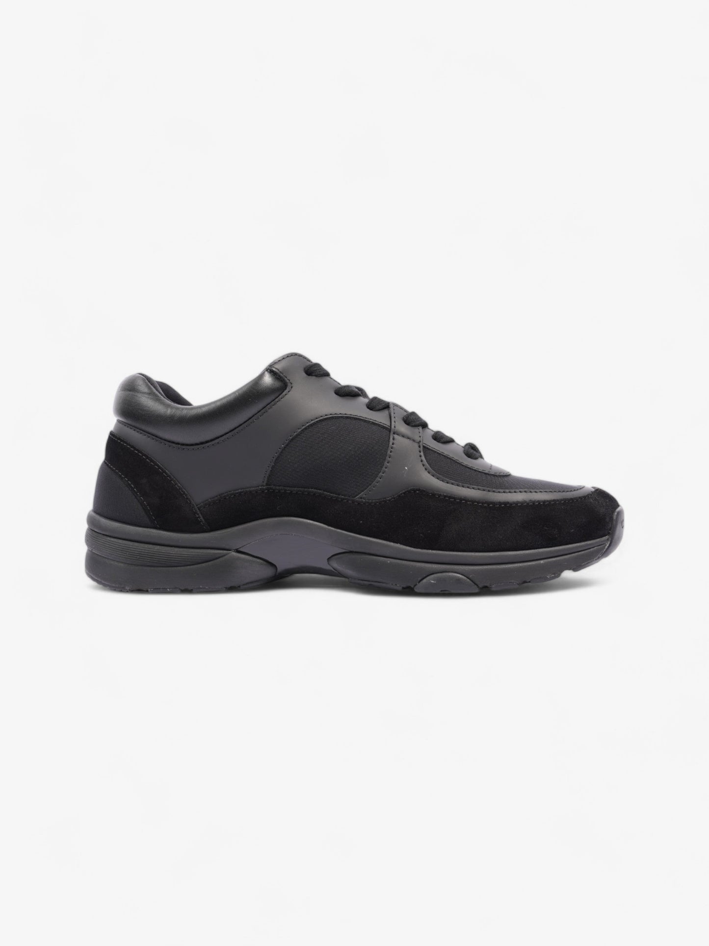 Chanel CC Logo Sneakers Black Suede EU 41 UK 7