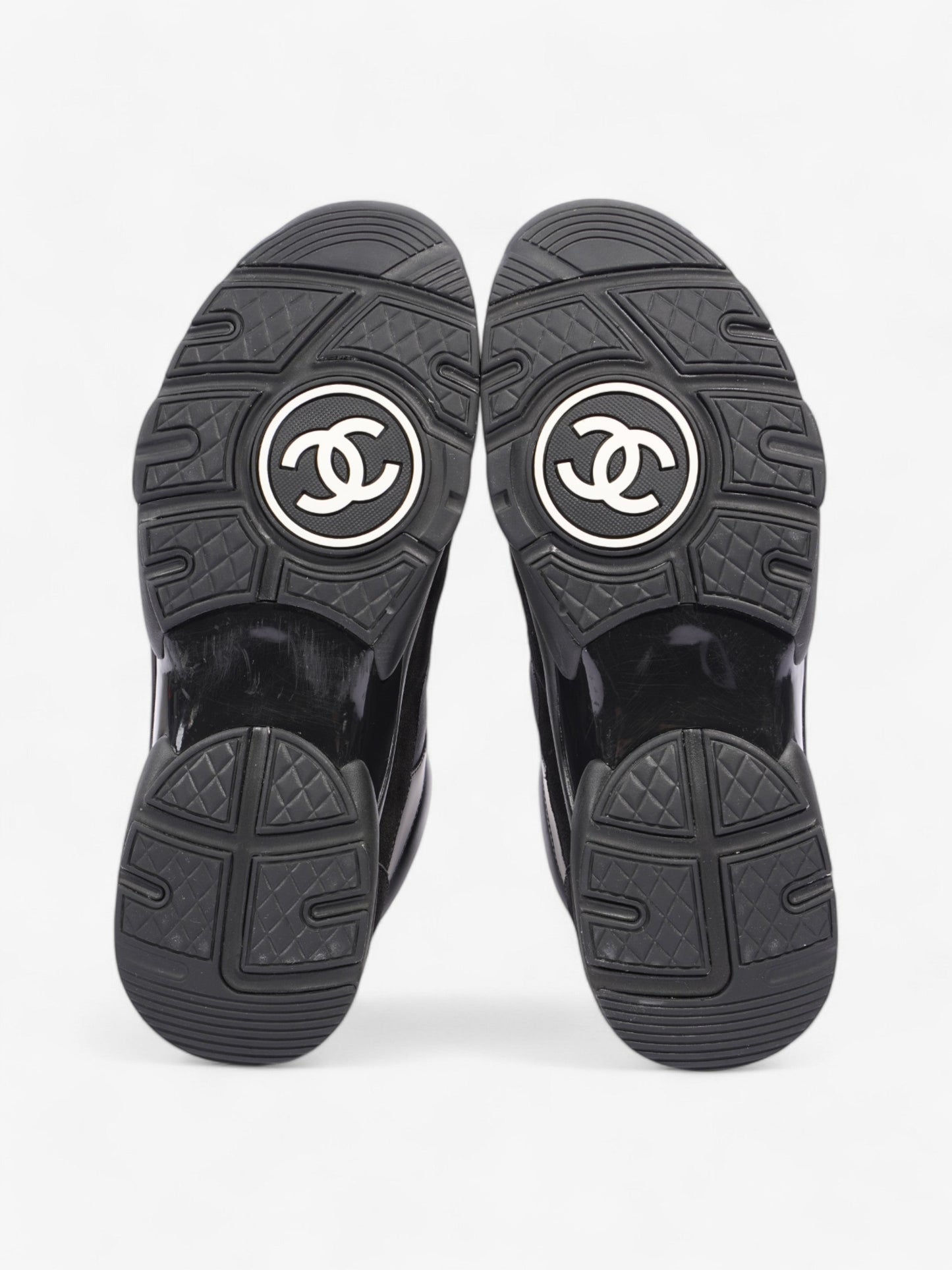 Chanel CC Logo Sneakers Black Suede EU 41 UK 7