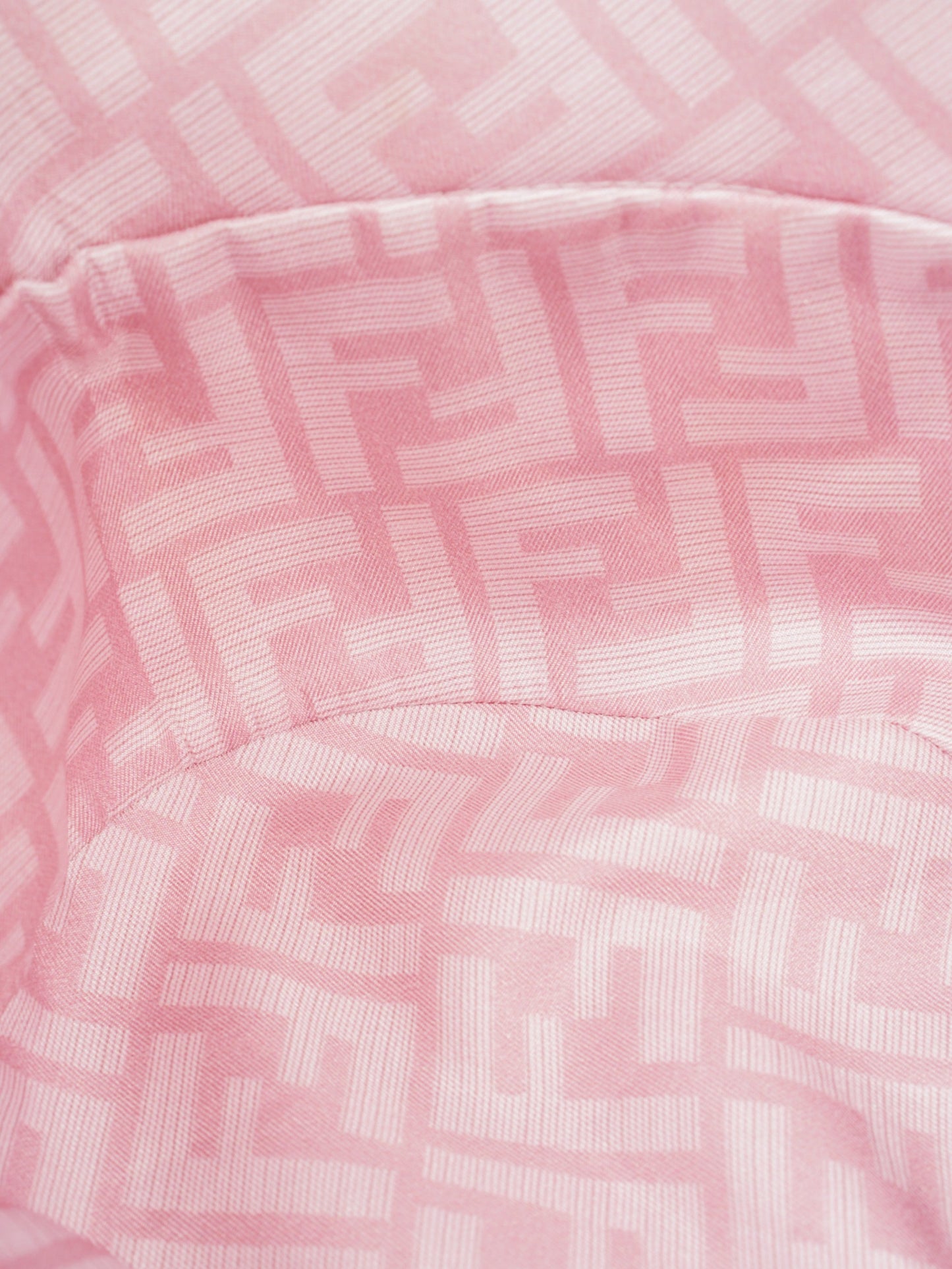 Fendi x Versace Fendace FF Baroque Bucket Hat Pink / Yellow / White Silk Medium