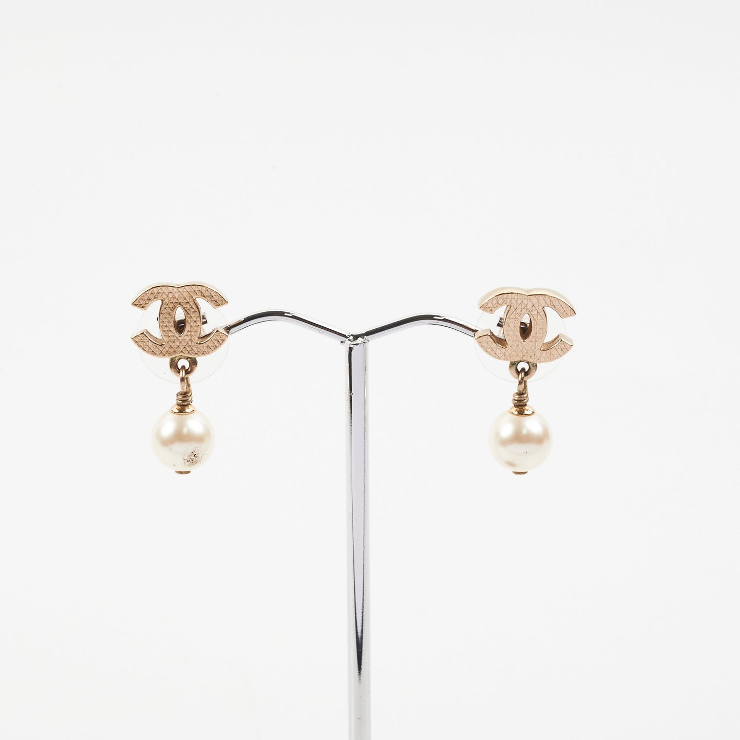 Chanel Drop Pearl Earrings
