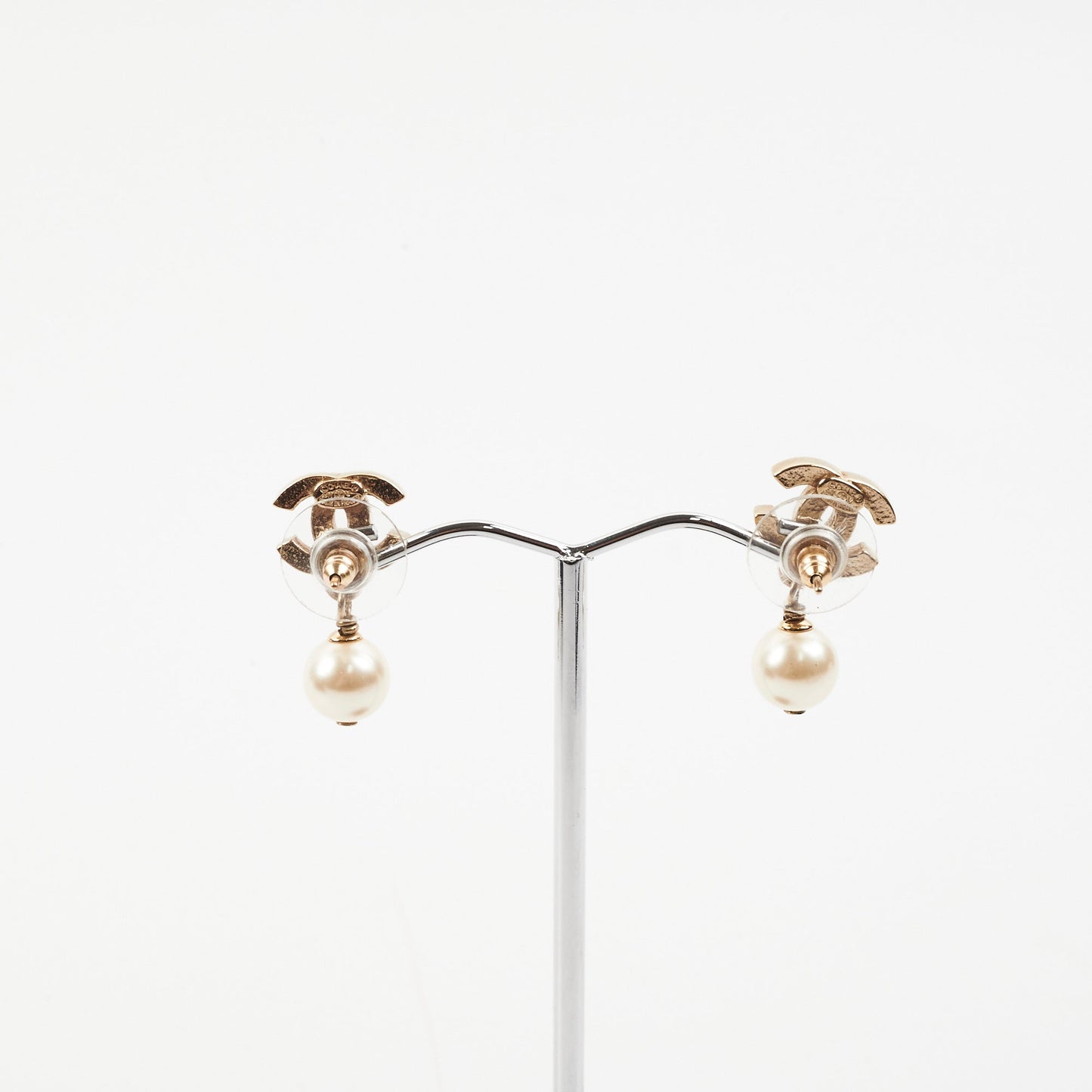 Chanel Drop Pearl Earrings