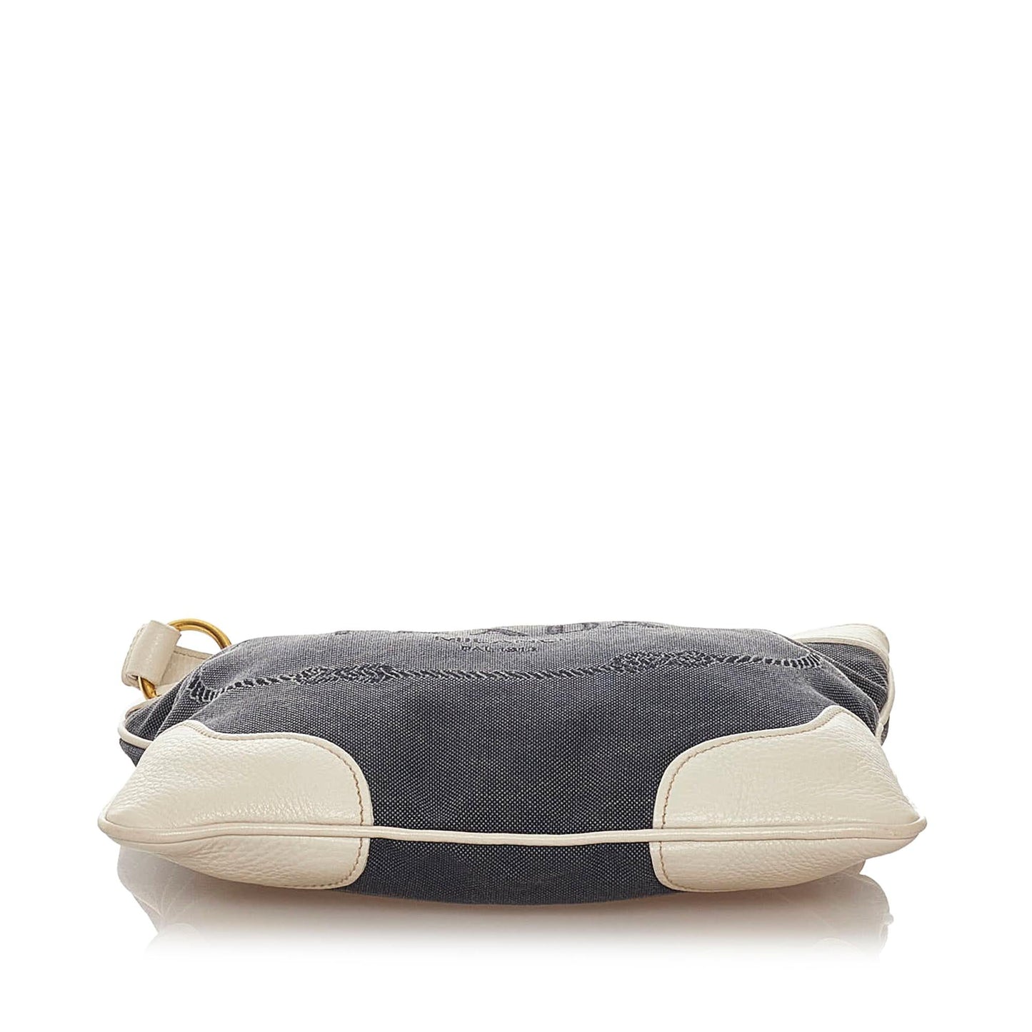 Prada Canapa Logo Denim Crossbody Bag (SHG-28074)