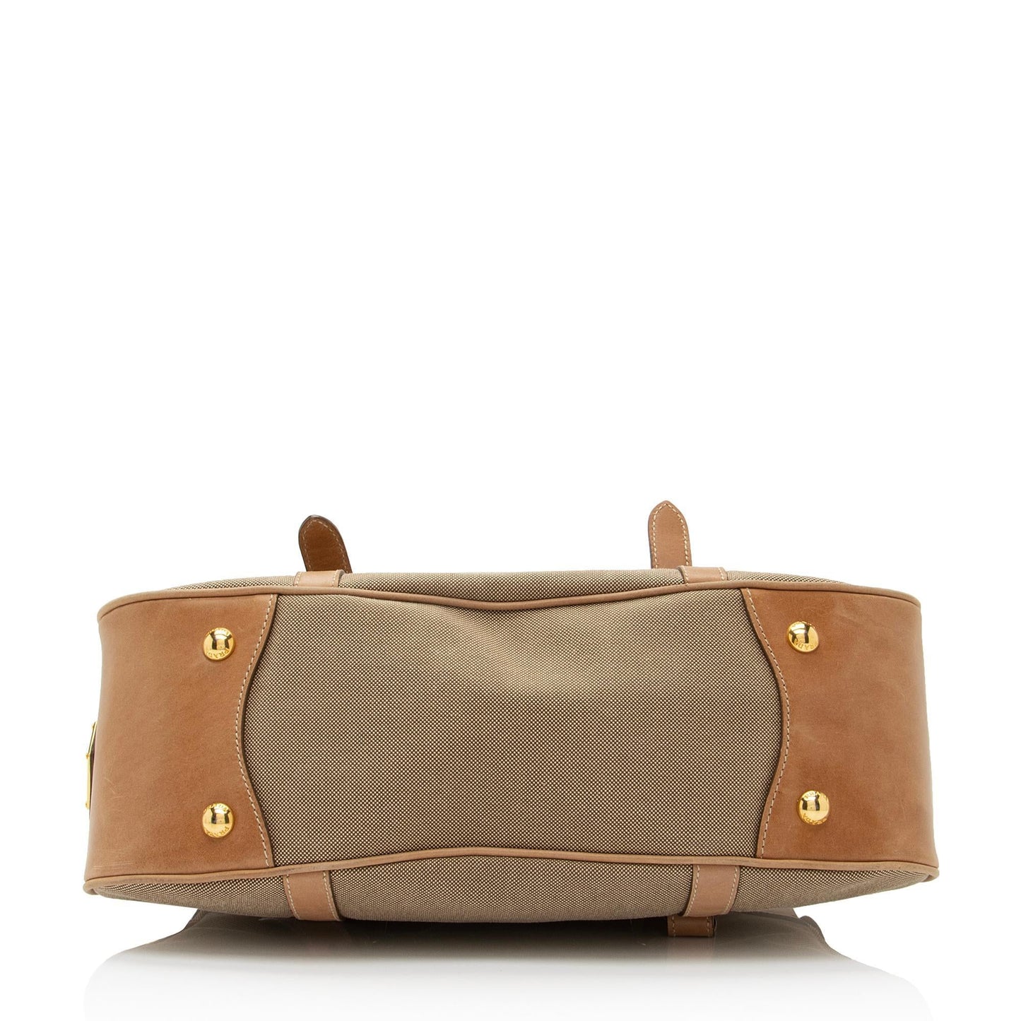 Prada Canvas Logo Satchel (SHF-pgvjOz)