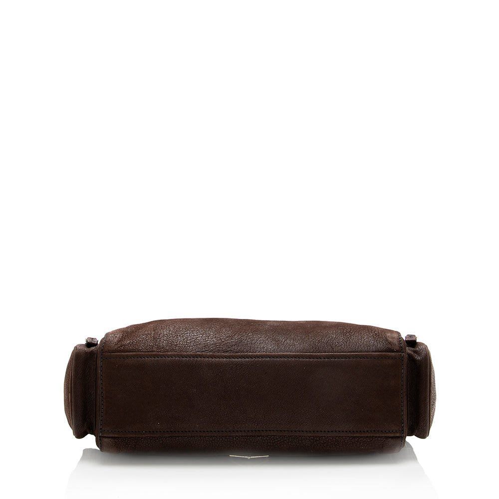 Prada Cervo Antic Easy Pushlock Flap Shoulder Bag (SHF-18304)