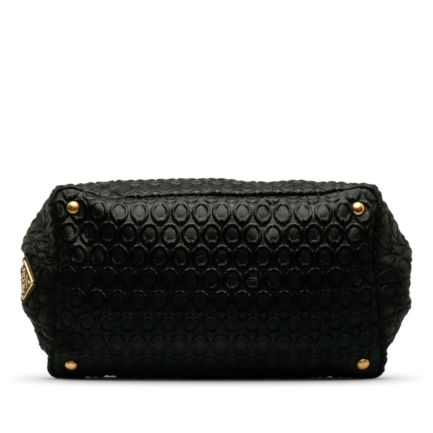 Prada Embroidered Canapa Satchel (SHG-vzVRBU)