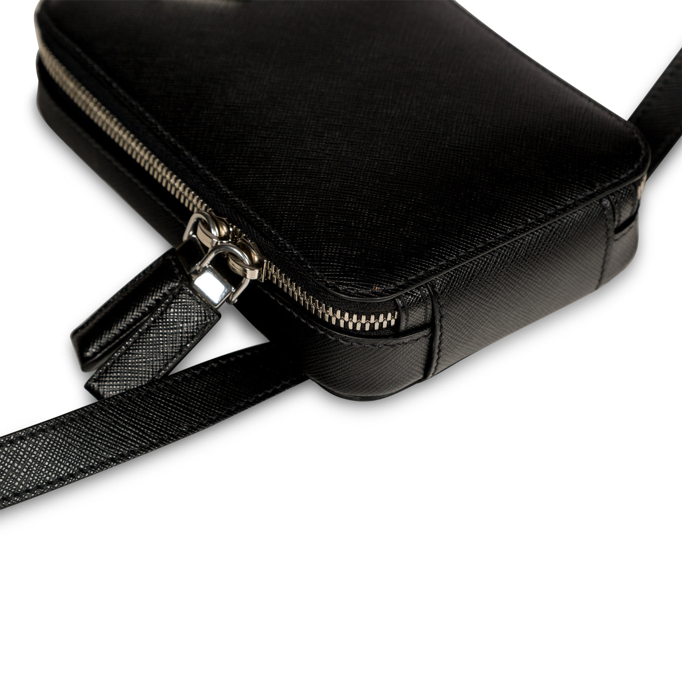 Prada Logo Plaque Saffiano Harness