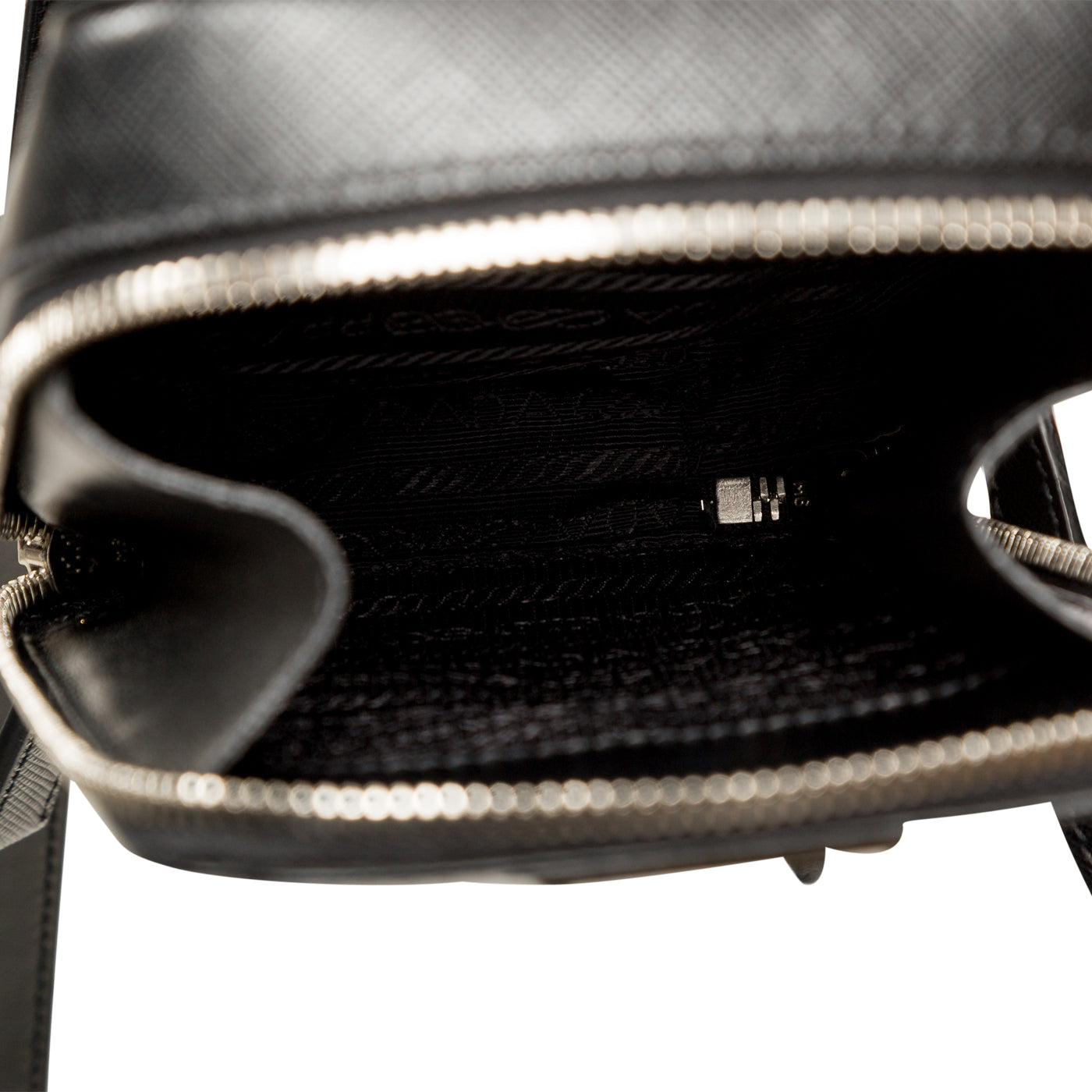 Prada Logo Plaque Saffiano Harness