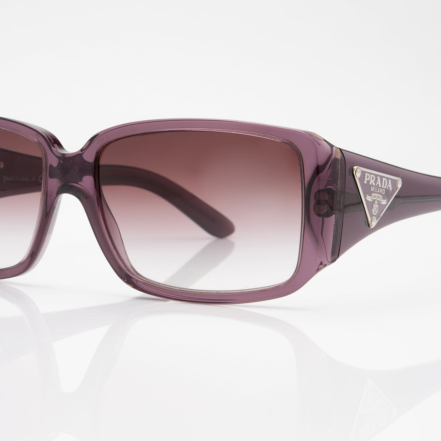 Prada Milano Rectangular Sunglasses (SHF-Pn2VVj)