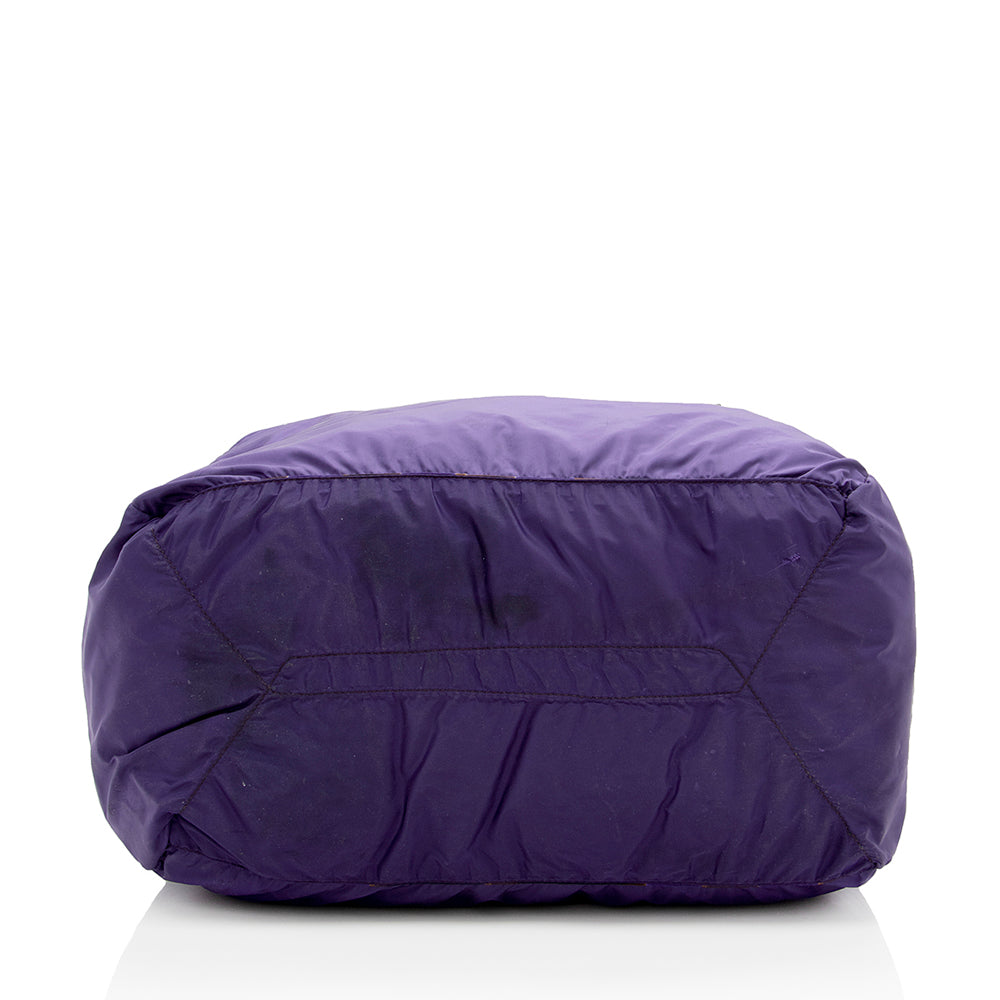 Prada Patterned Reversible Tessuto Tote (SHF-14675)